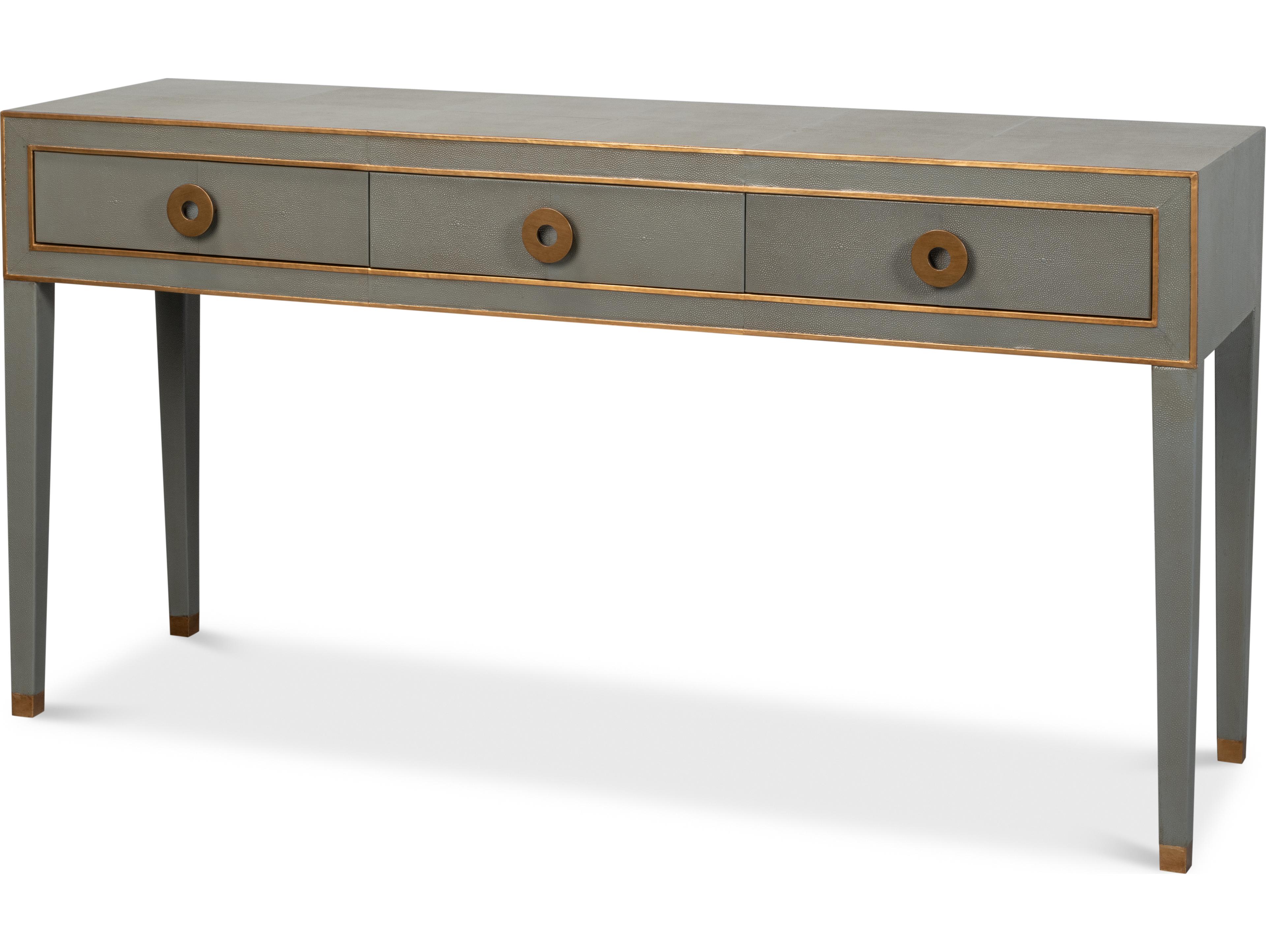 Sarreid Ltd Gabriella Console Storm Grey