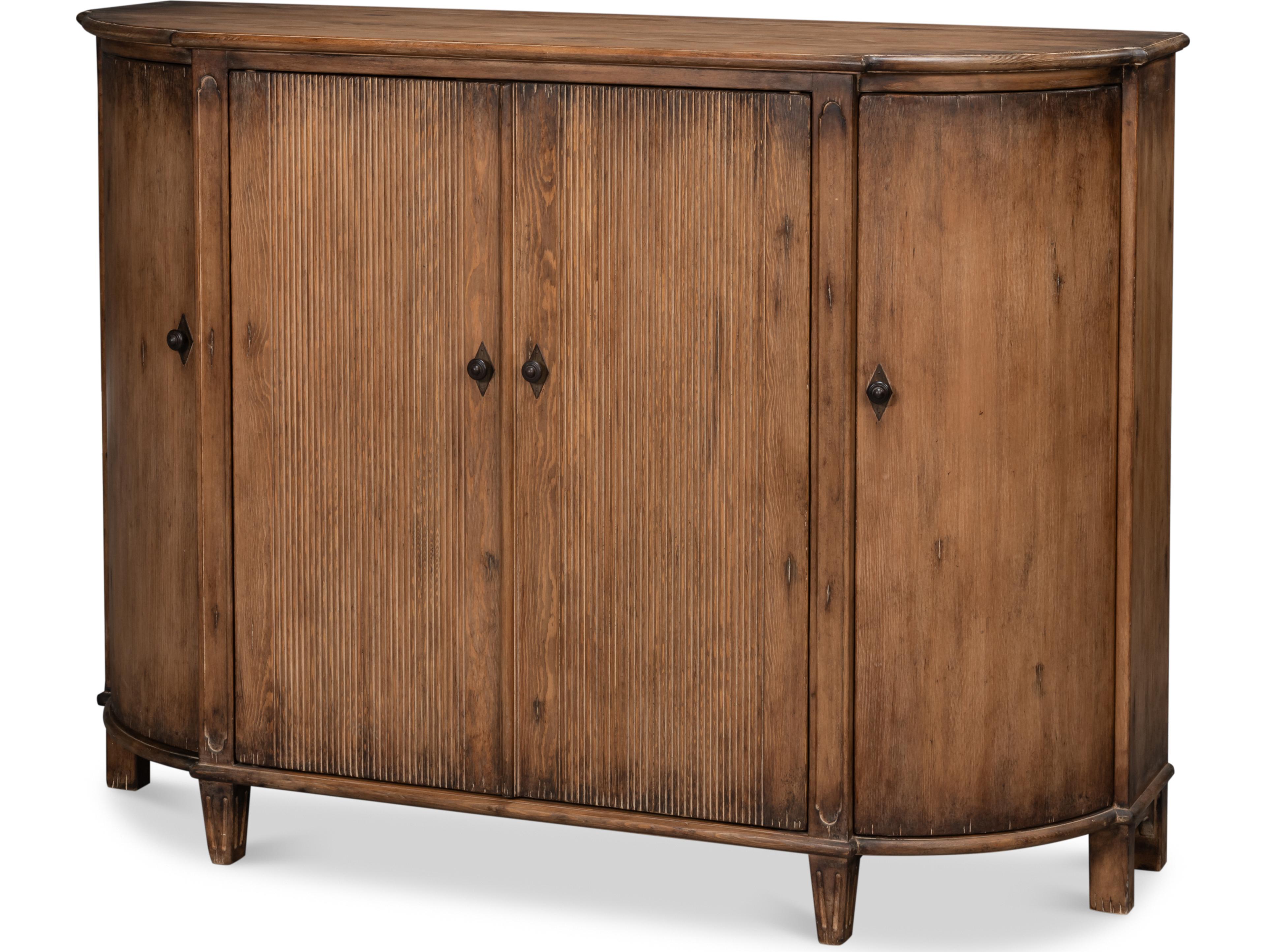 Sarreid Ltd Brooks Demilune Brown