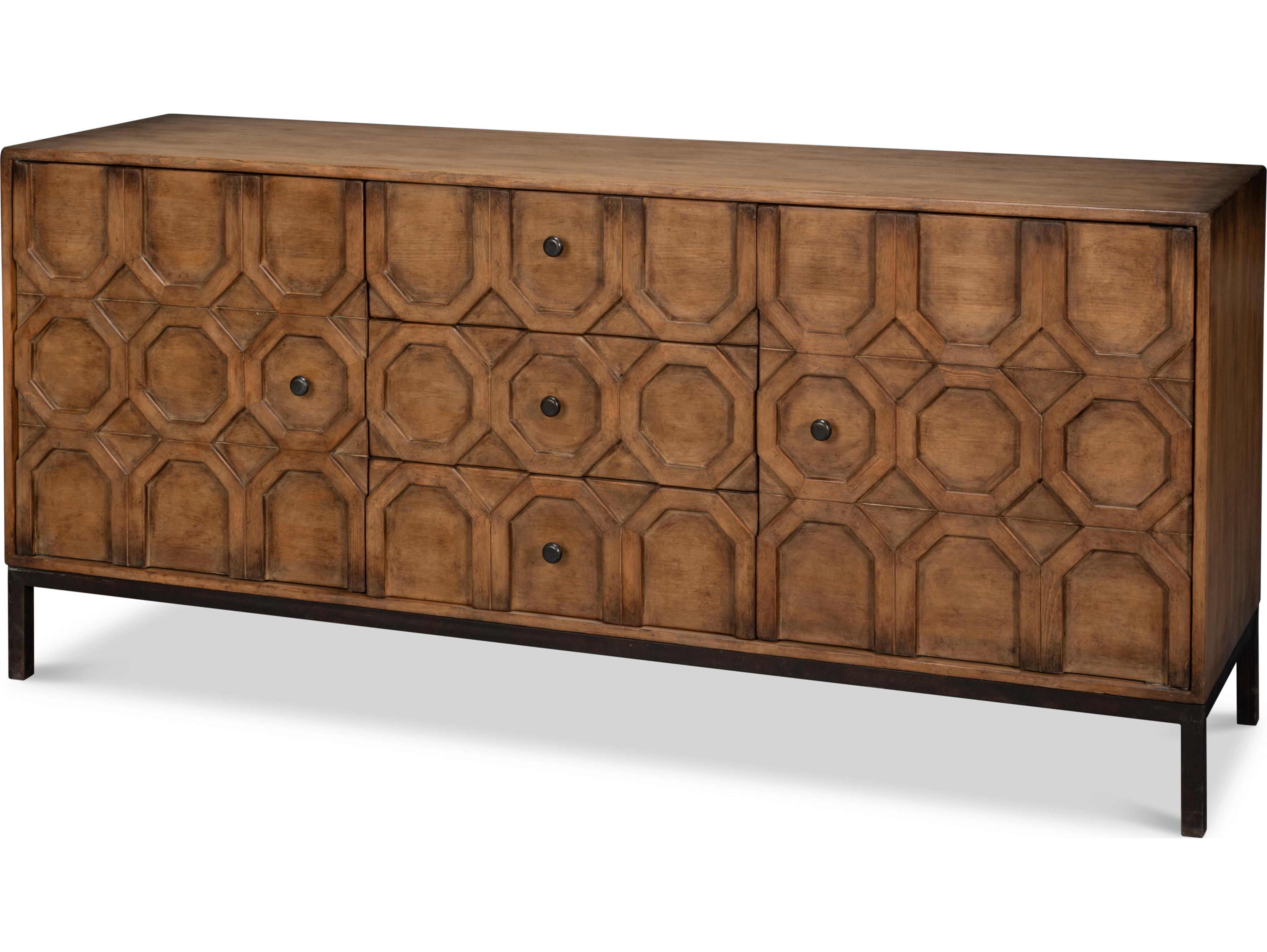 Sarreid Ltd Becket Sideboard Brown
