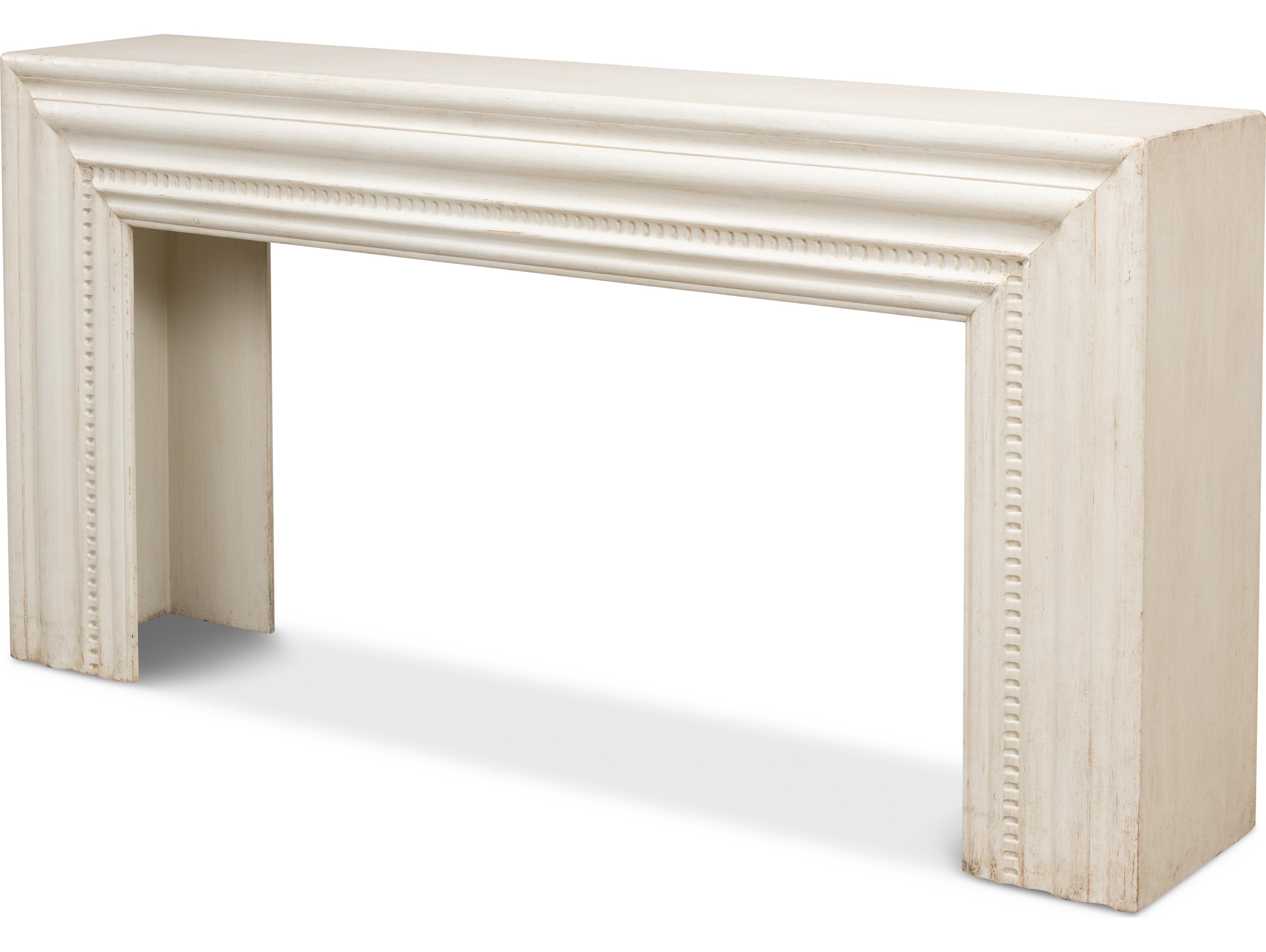 Sarreid Ltd Mantel Console Antique White