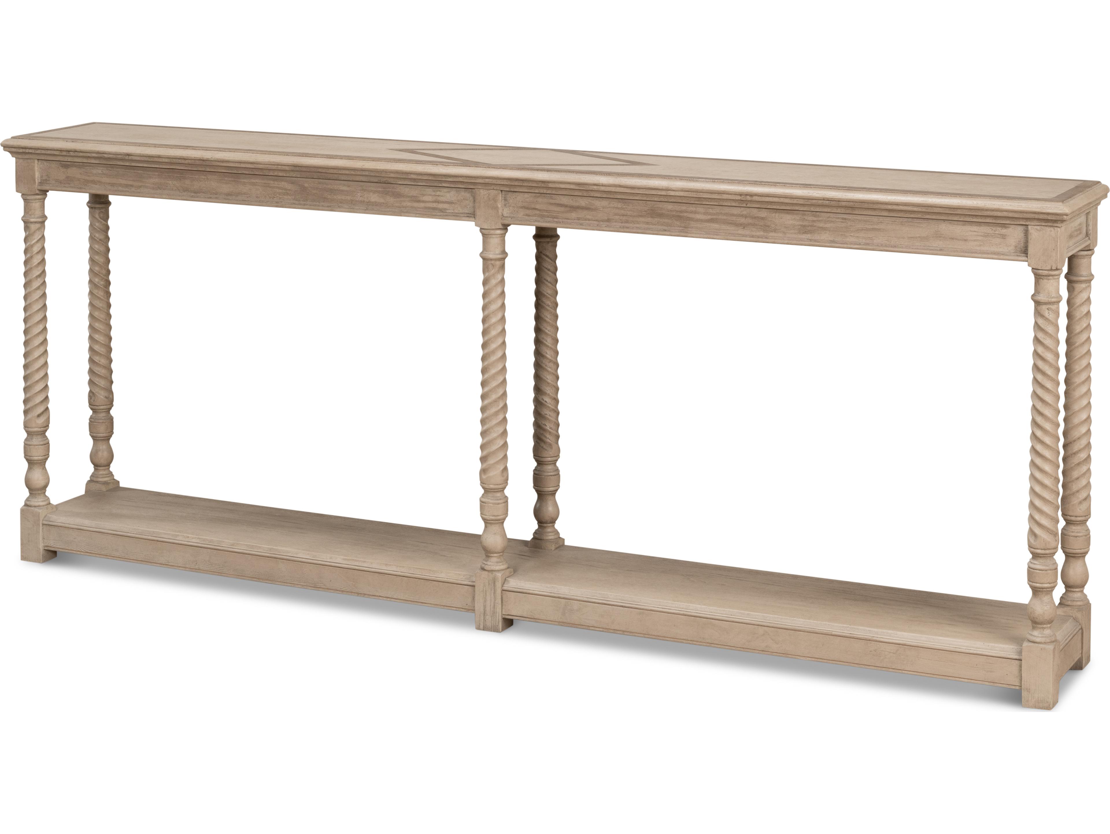 Sarreid Ltd Sierra Equestrian Console Table Barn Grey