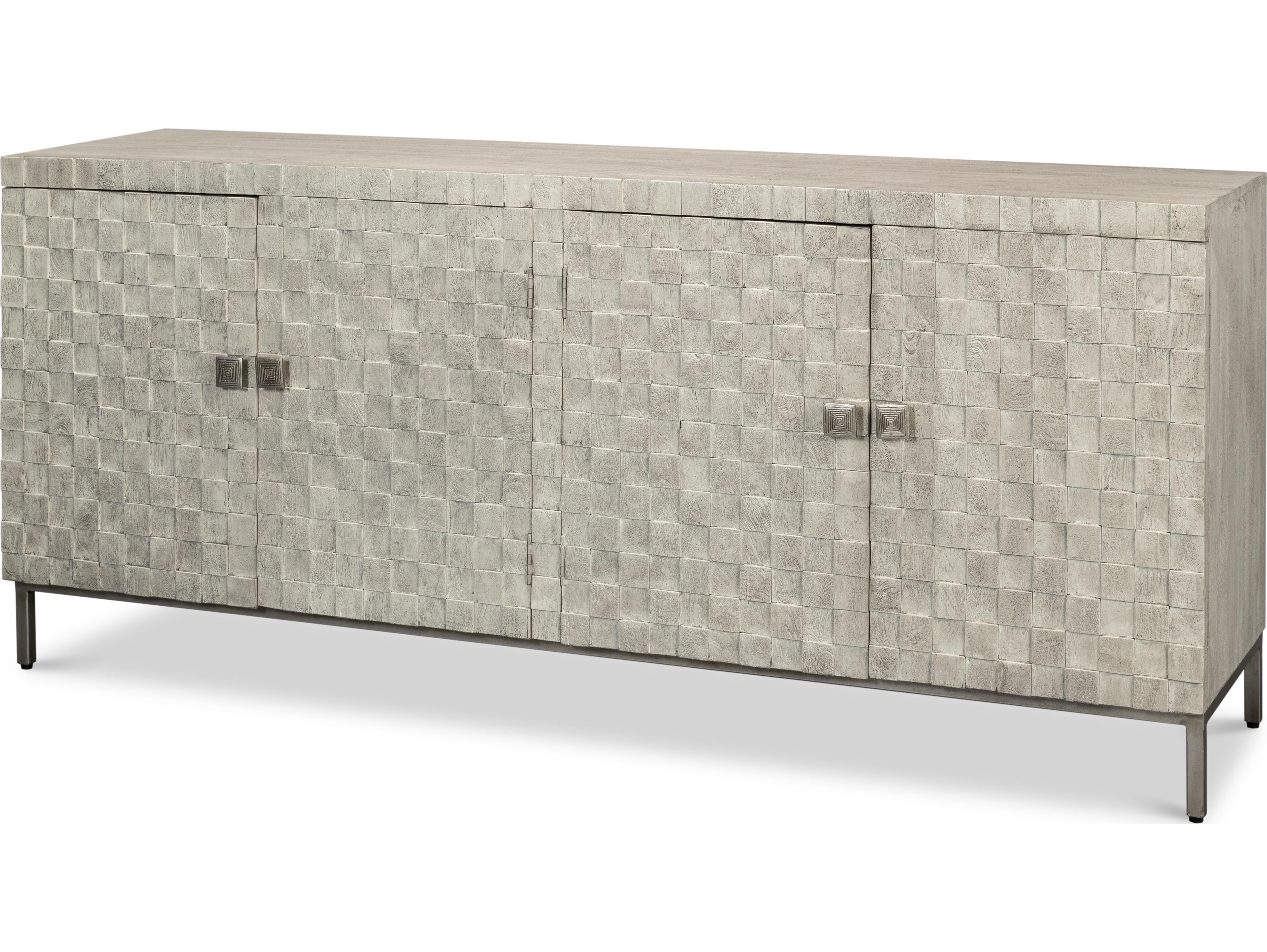 Sarreid Ltd Cubist Four Door Sideboard