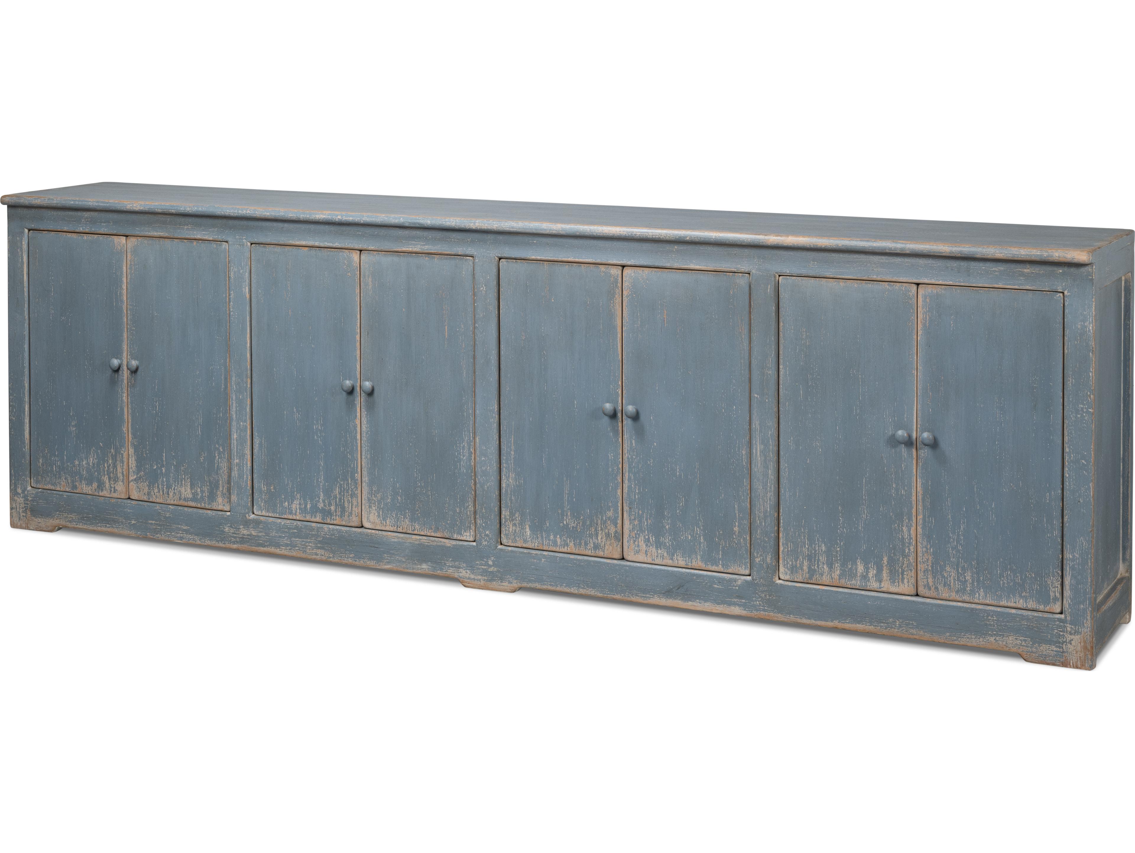 Sarreid Ltd Eight Is Enough Sideboard Blue Grey