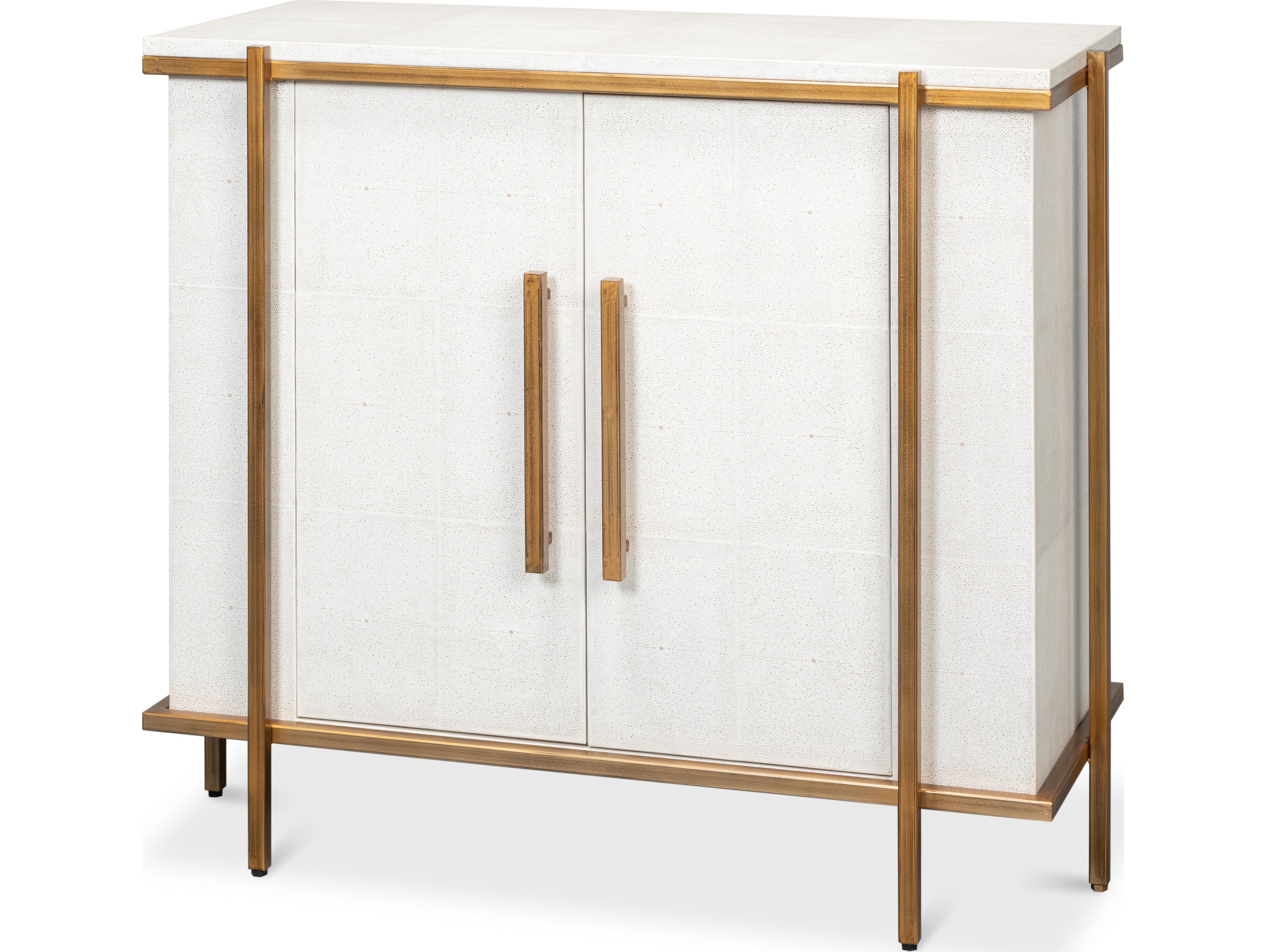 Sarreid Ltd Blakely Door Chest Osprey White