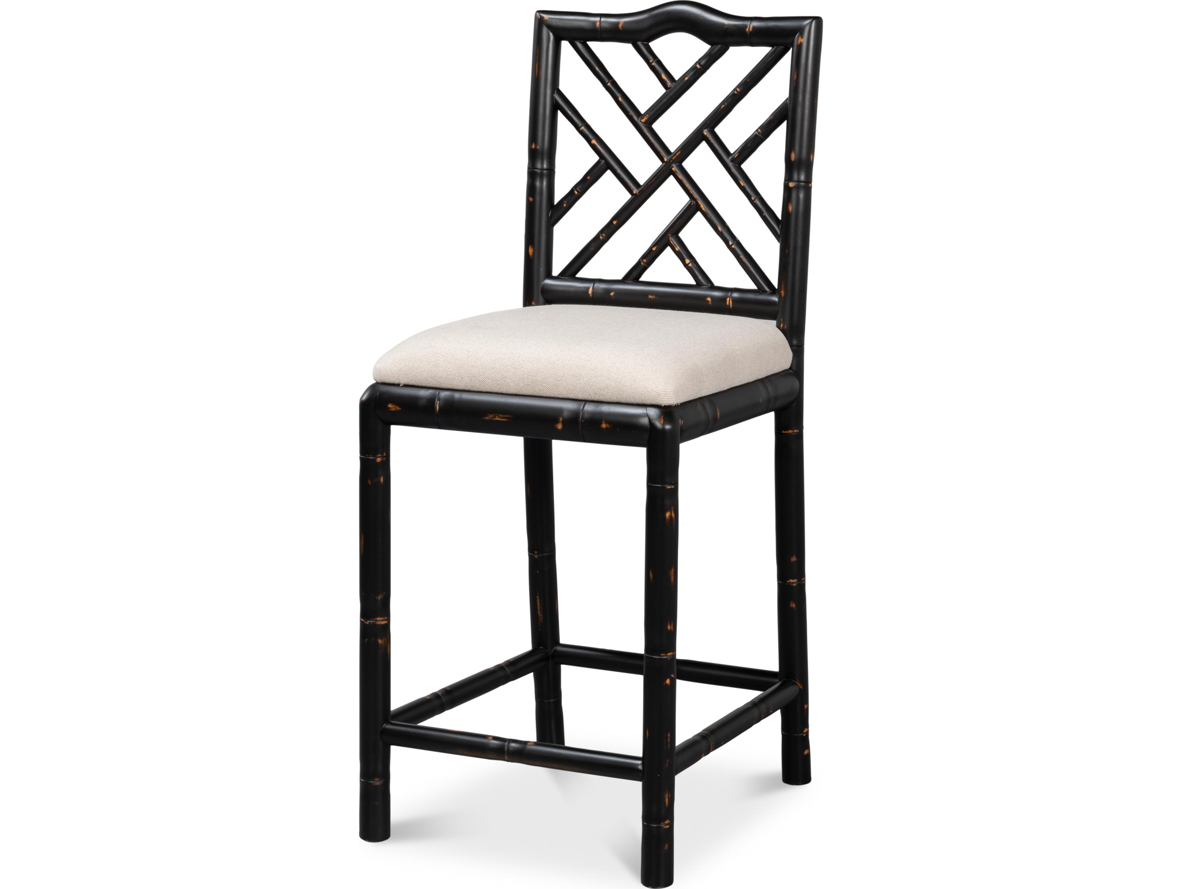 Sarreid Ltd Brighton Counter Stool Antique Black