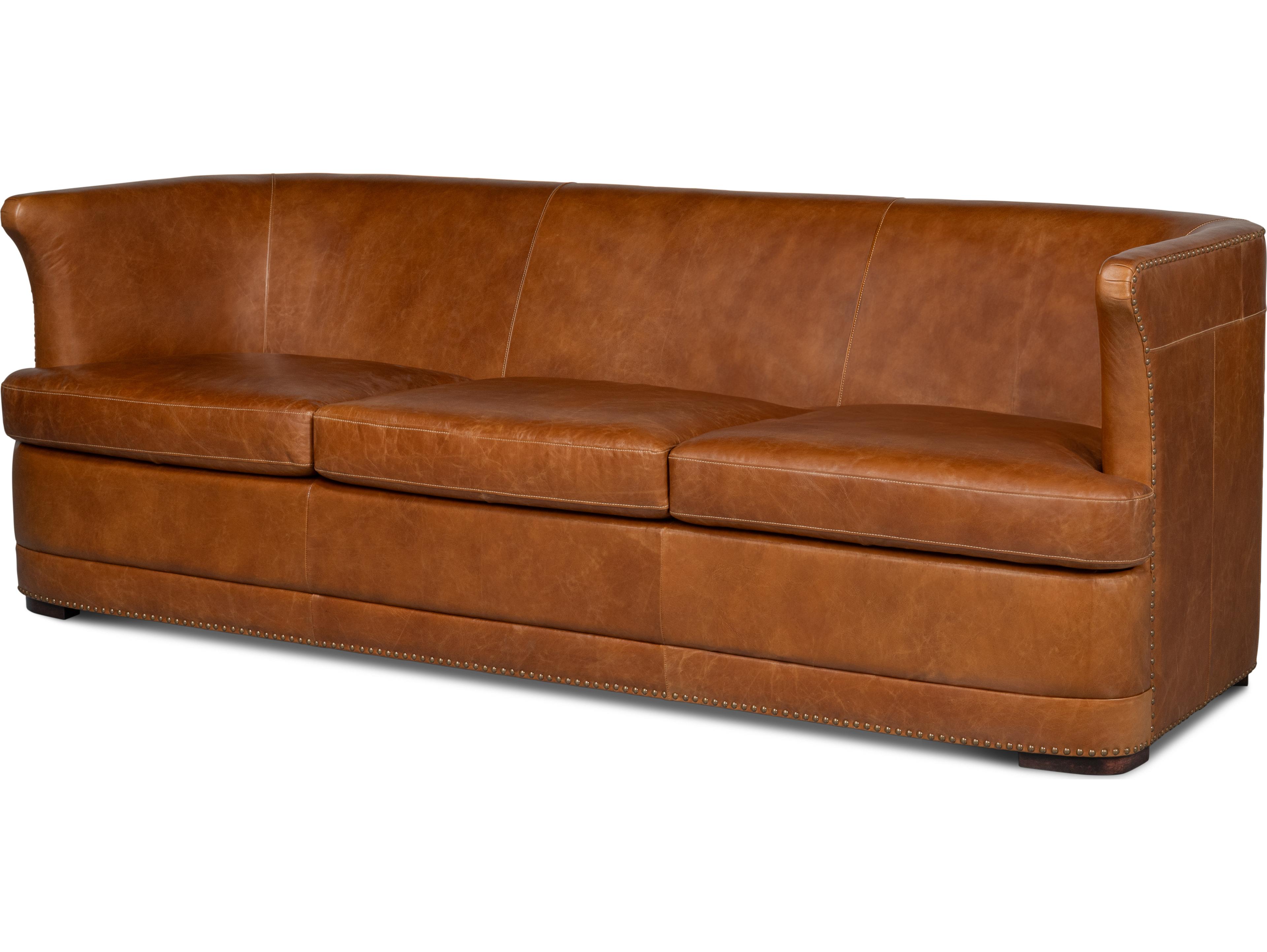 Sarreid Ltd Mcmillan Distilled Leather Sofa