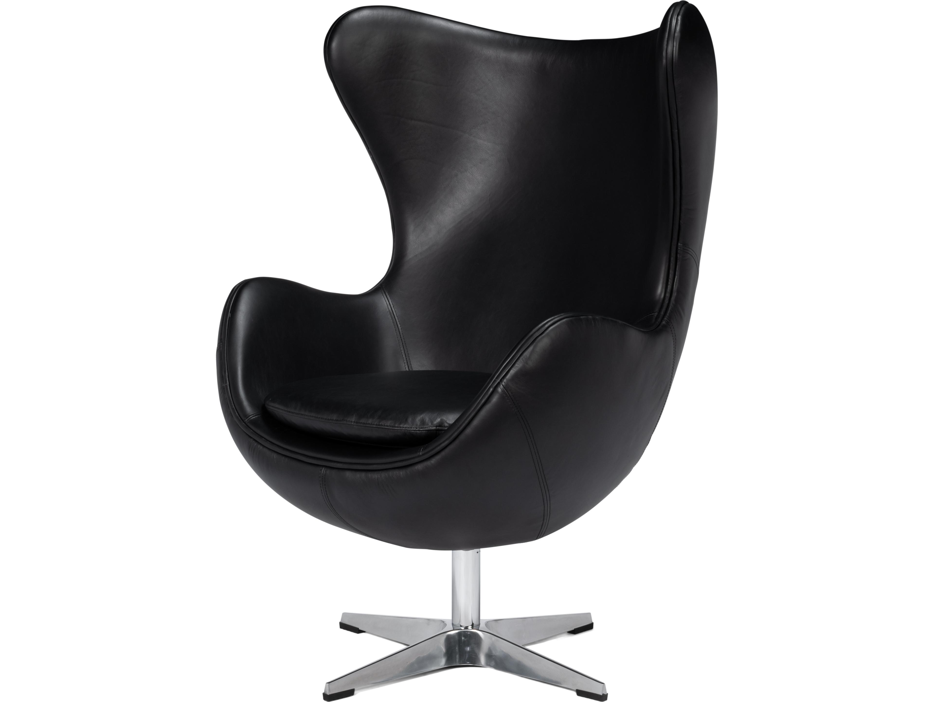 Sarreid Ltd Jacobean Mid 20th Century Egg Chair Black