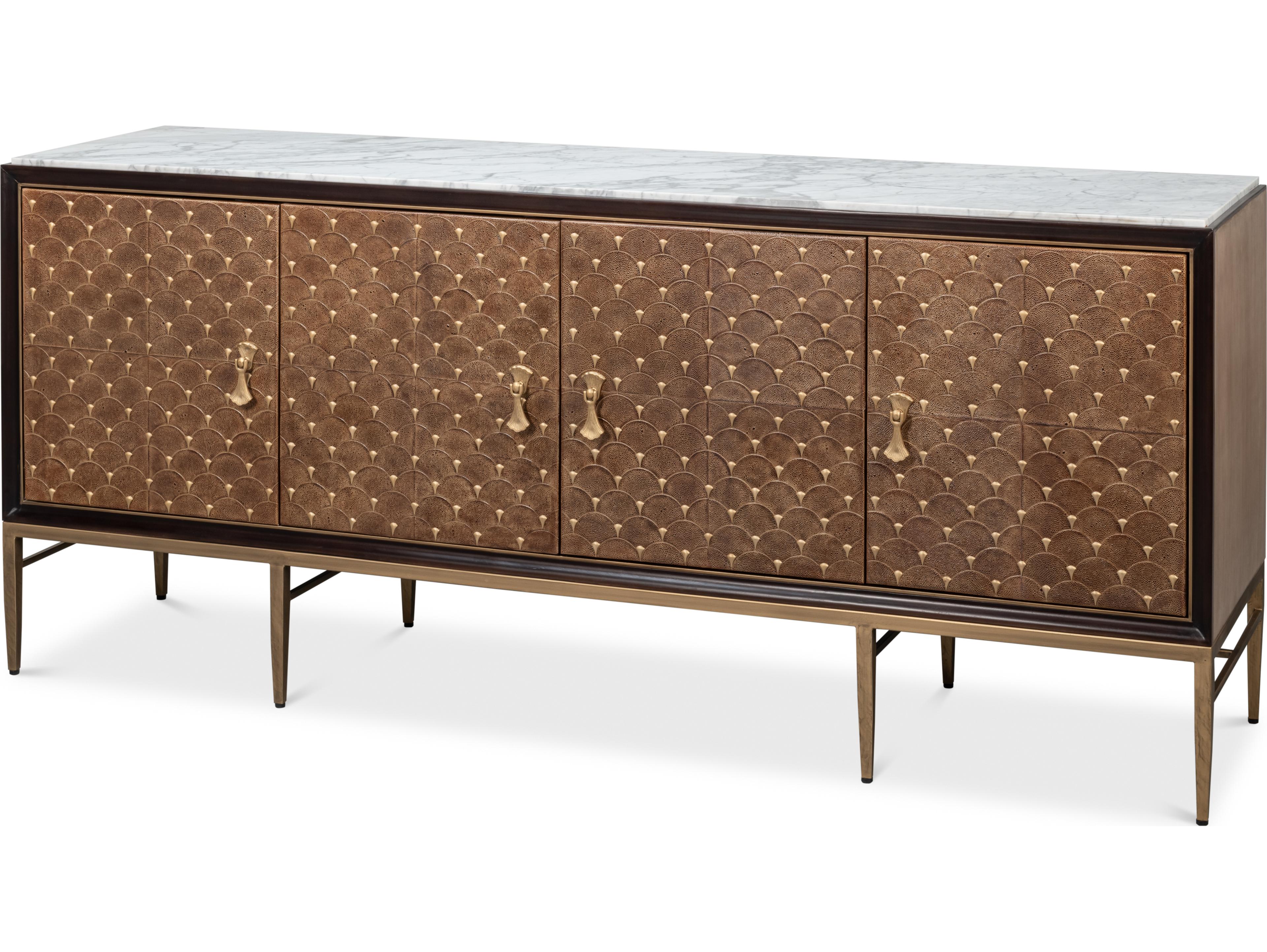 Sarreid Ltd Palisade Shagreen Credenza
