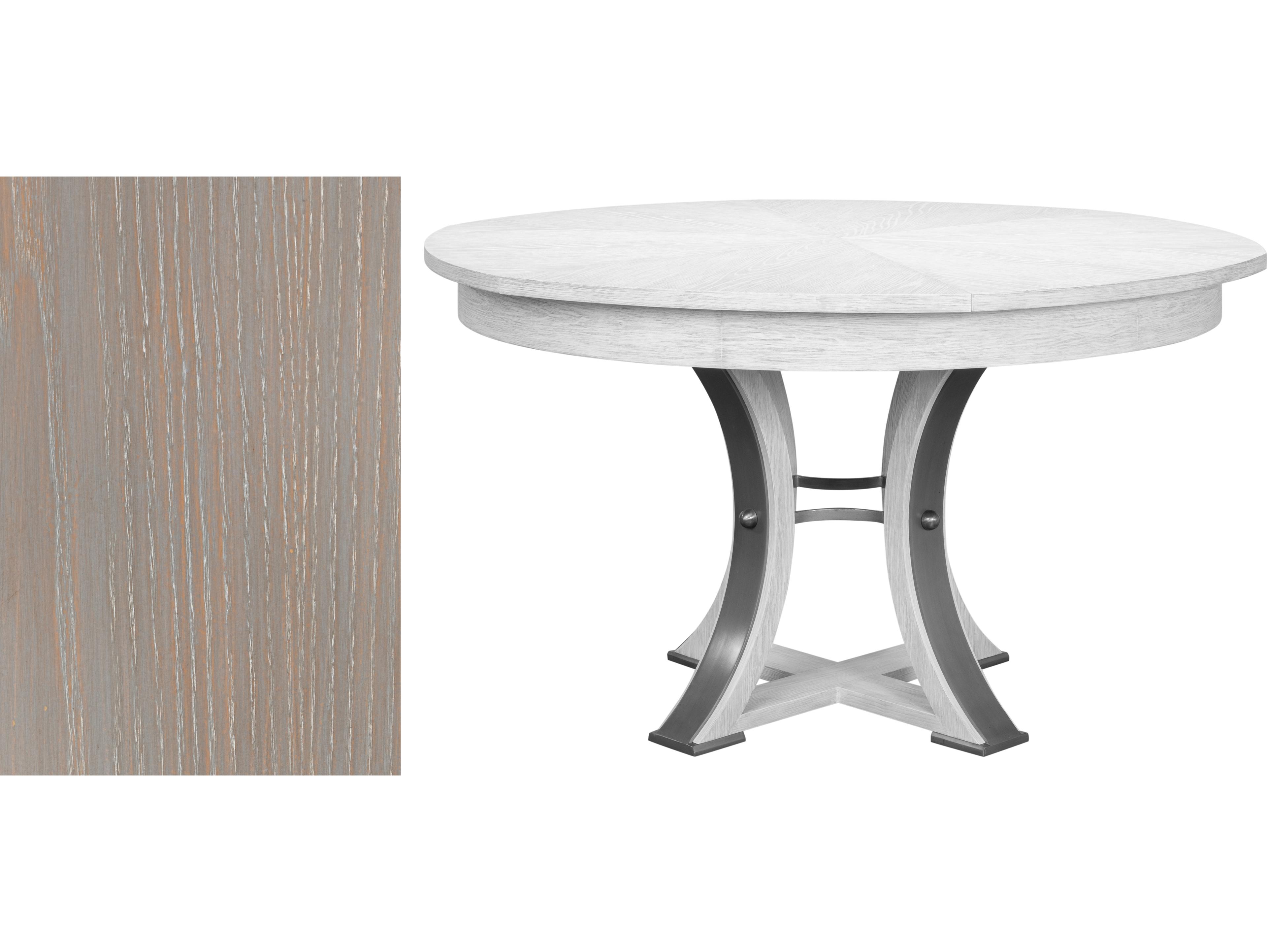 Sarreid Ltd Tower Jupe Dining Table Moonskin