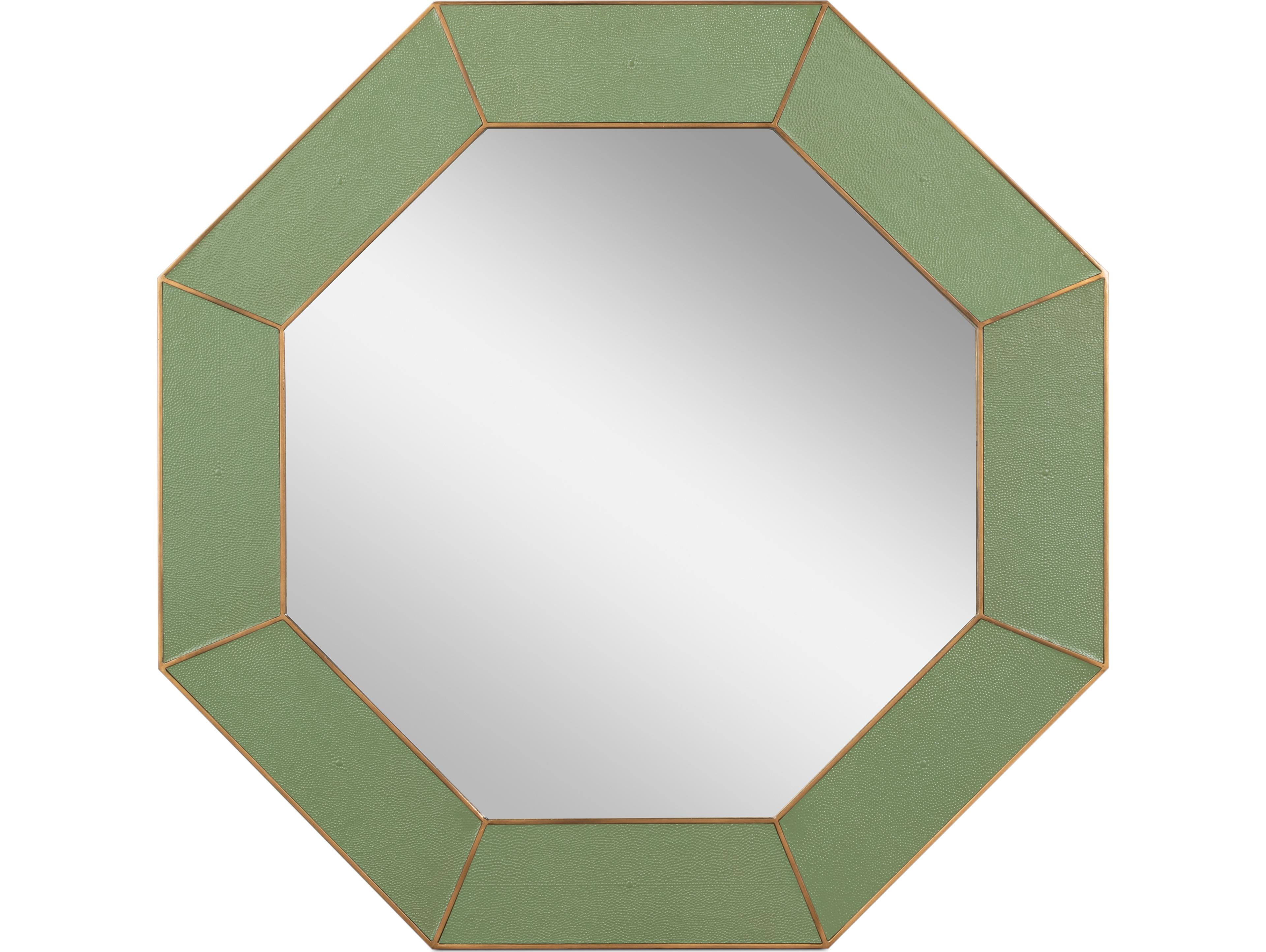 Sarreid Ltd Eleanor Mirror Shagreen Watercress