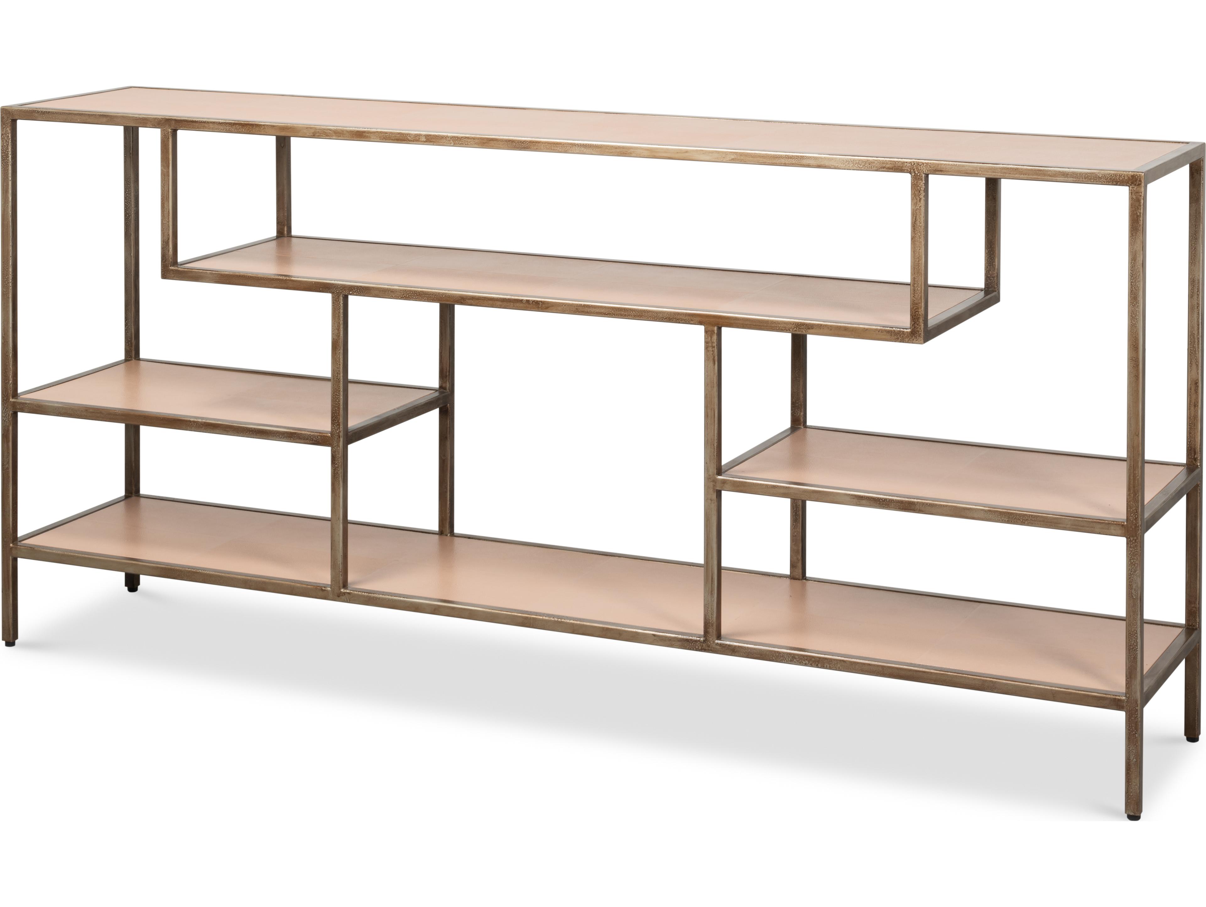 Sarreid Ltd Cullum Shagreen Console Mushroom