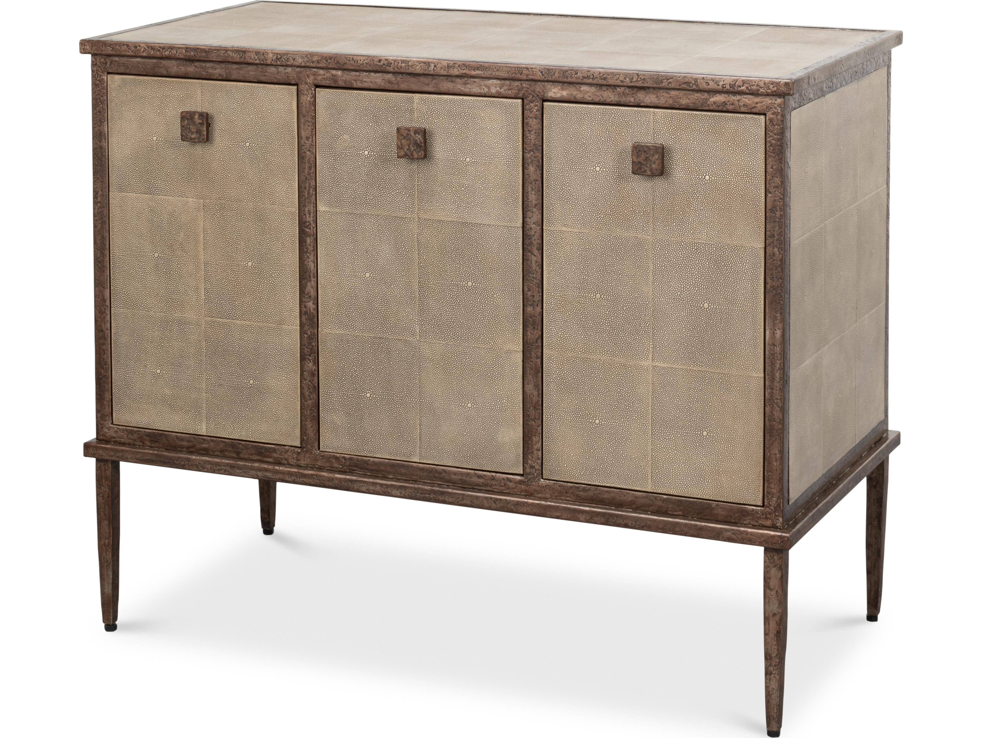 Sarreid Ltd Roland Sideboard Shagreen Charcoal Grey