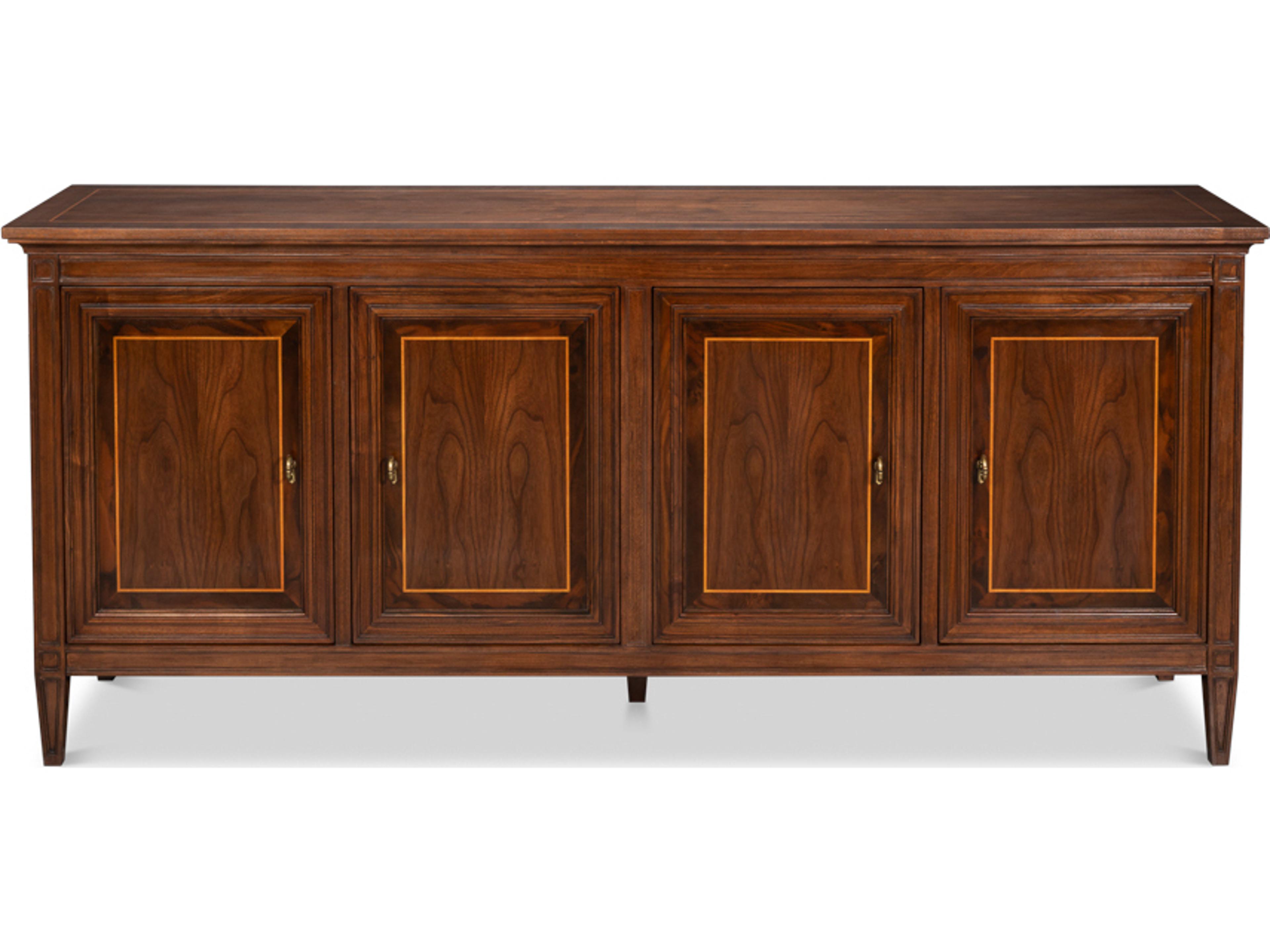 Sarreid Ltd Beaufort 80" Maple Wood Sideboard