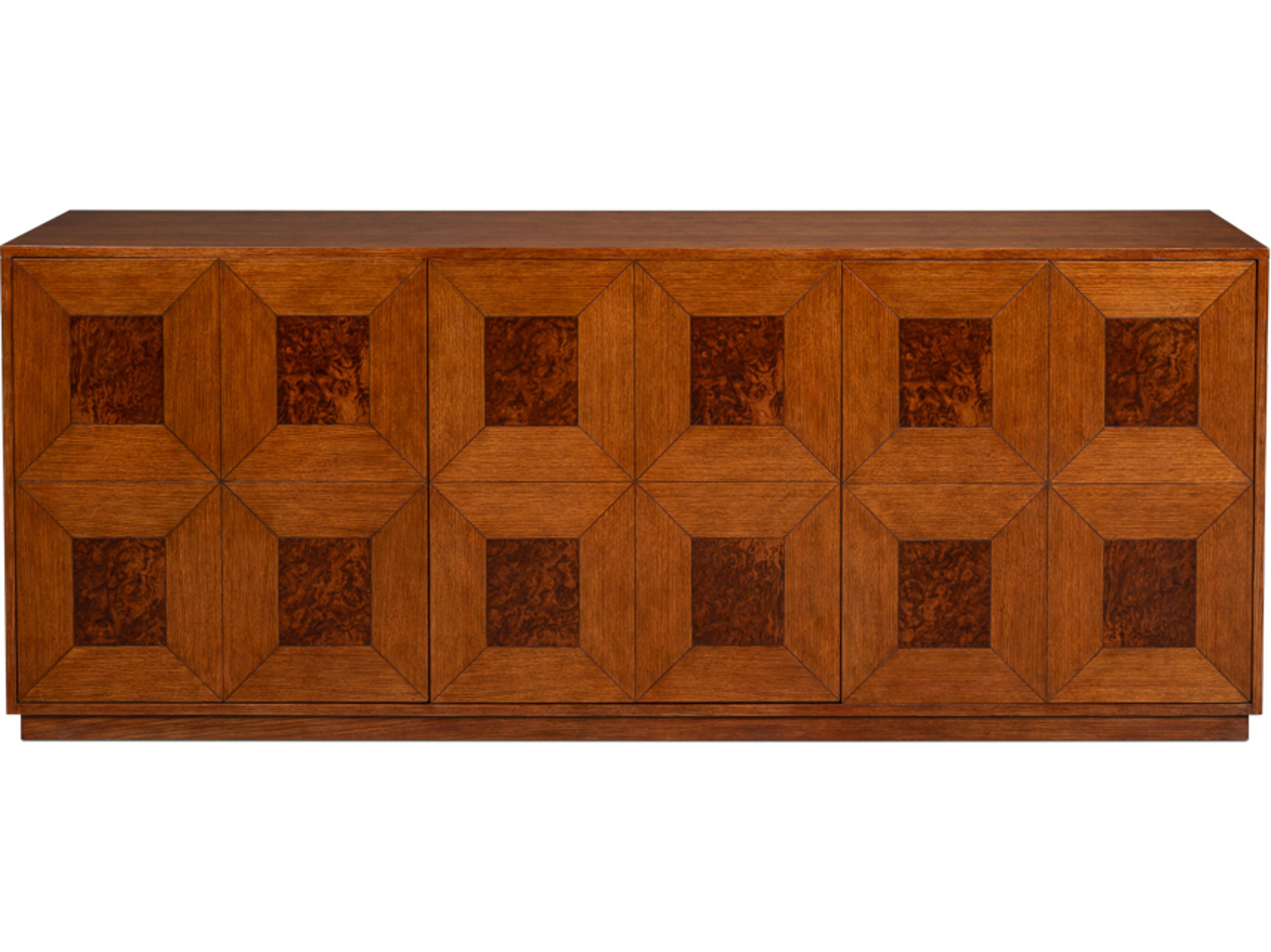 Newport 86" Walnut Wood Sideboard