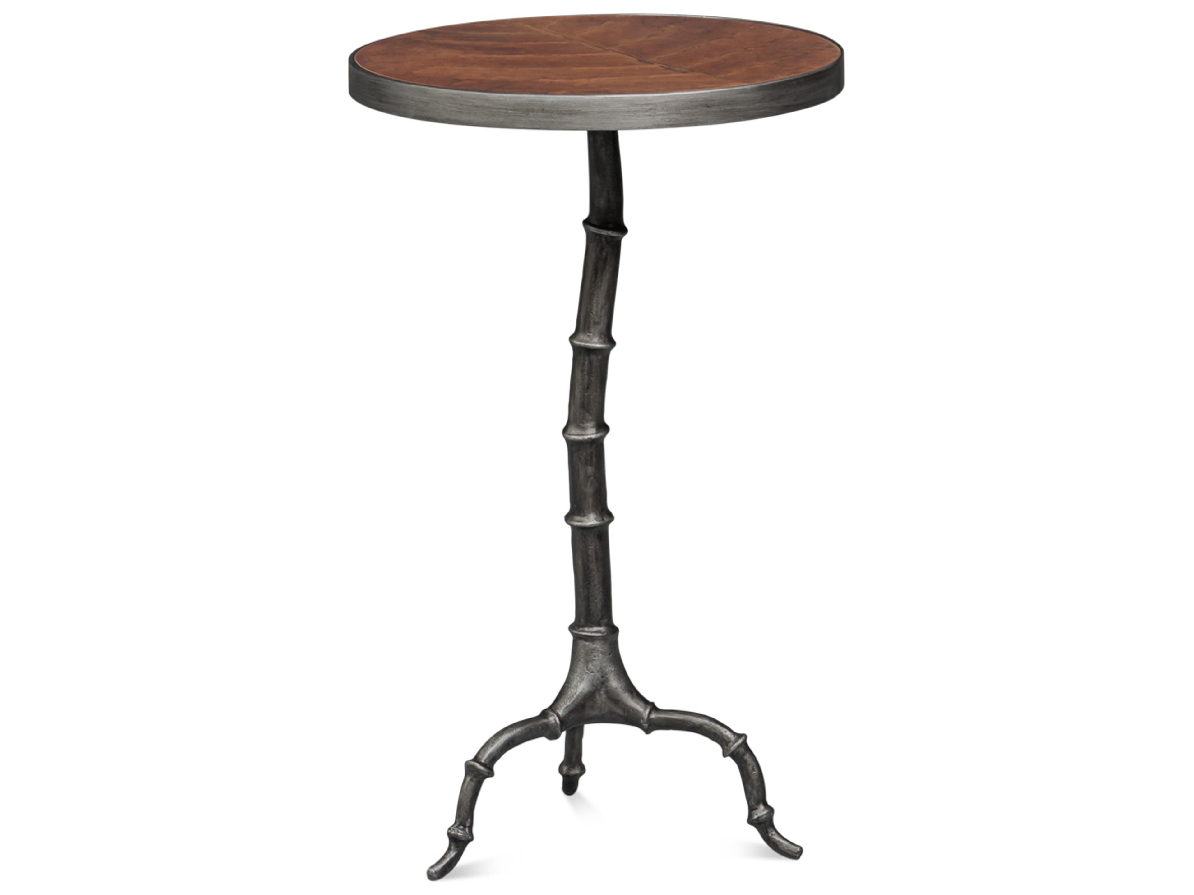 Sarreid Ltd Brightleaf Round Wood End Table