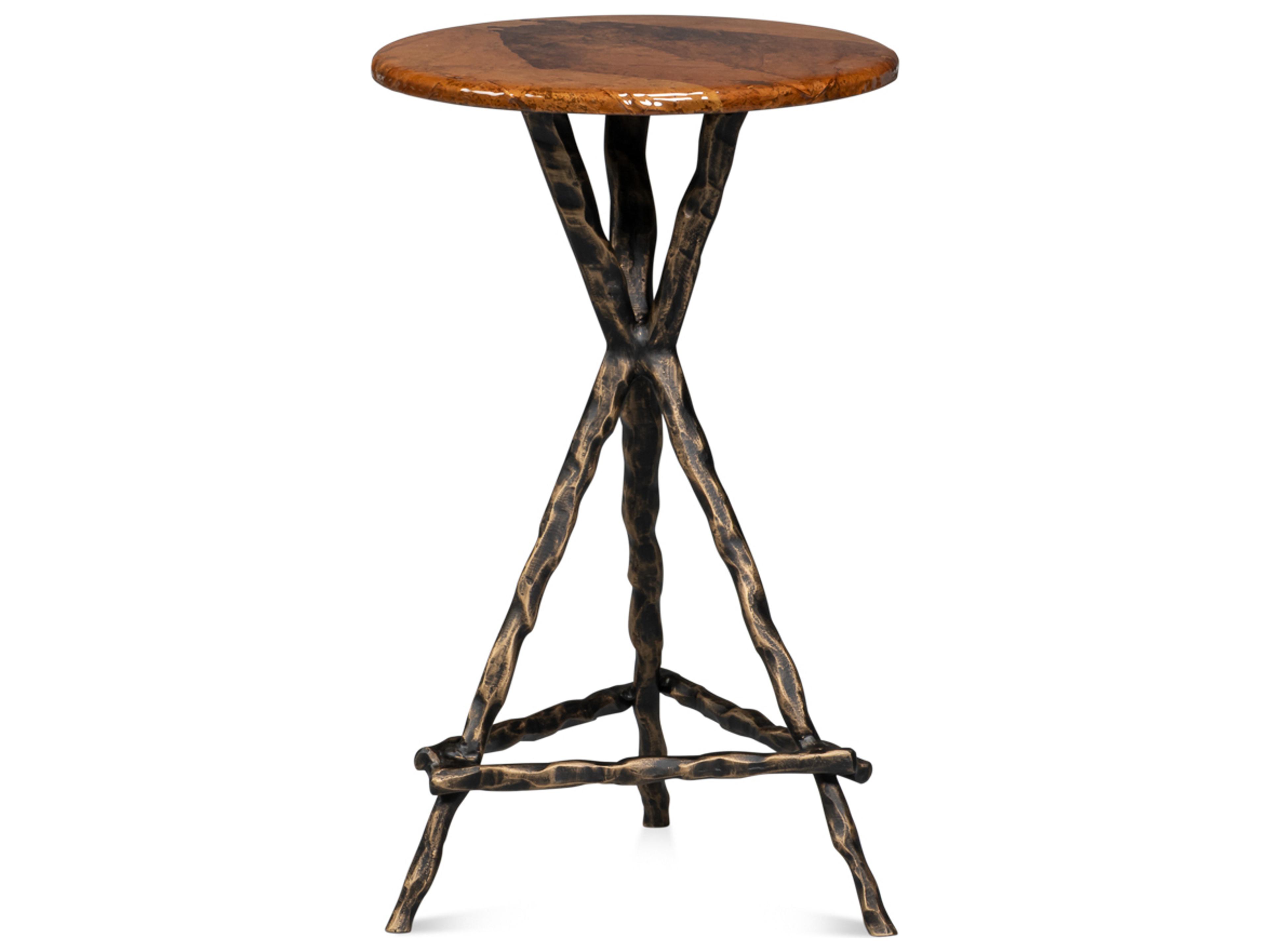 Sarreid Ltd Planter's Round Wood End Table