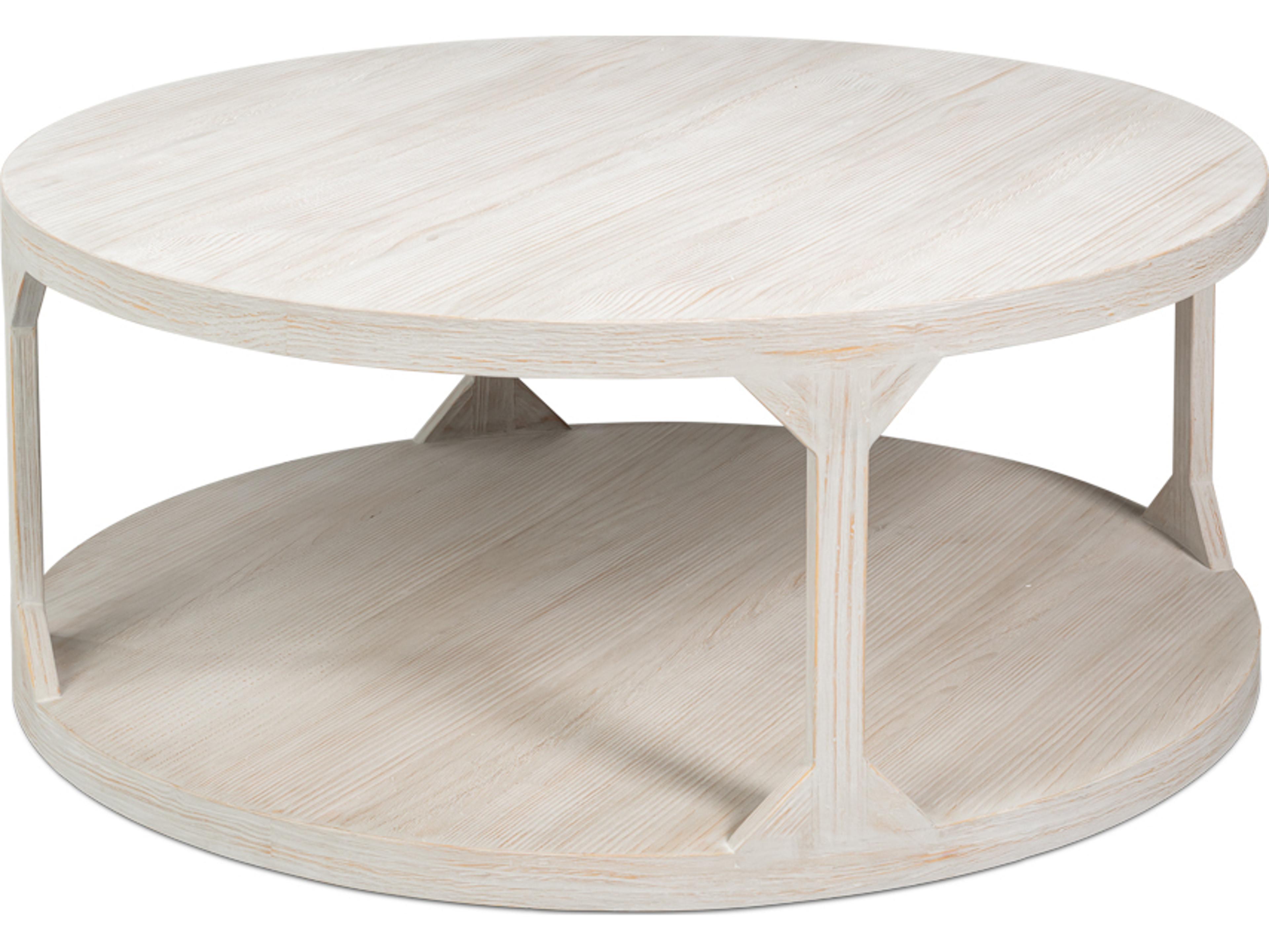 Sarreid Ltd Devon Round Wood Coffee Table