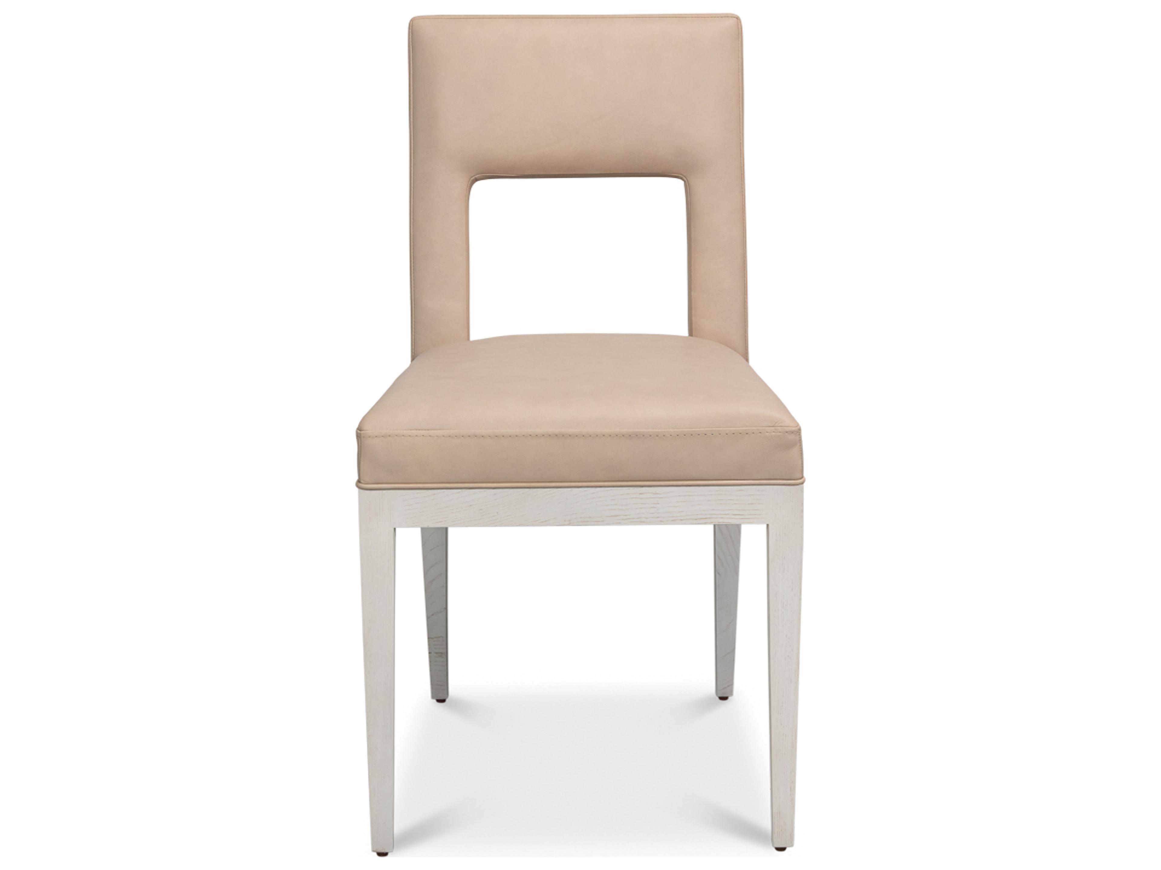 Sarreid Ltd Solace Beige Leather Armless Dining Chair