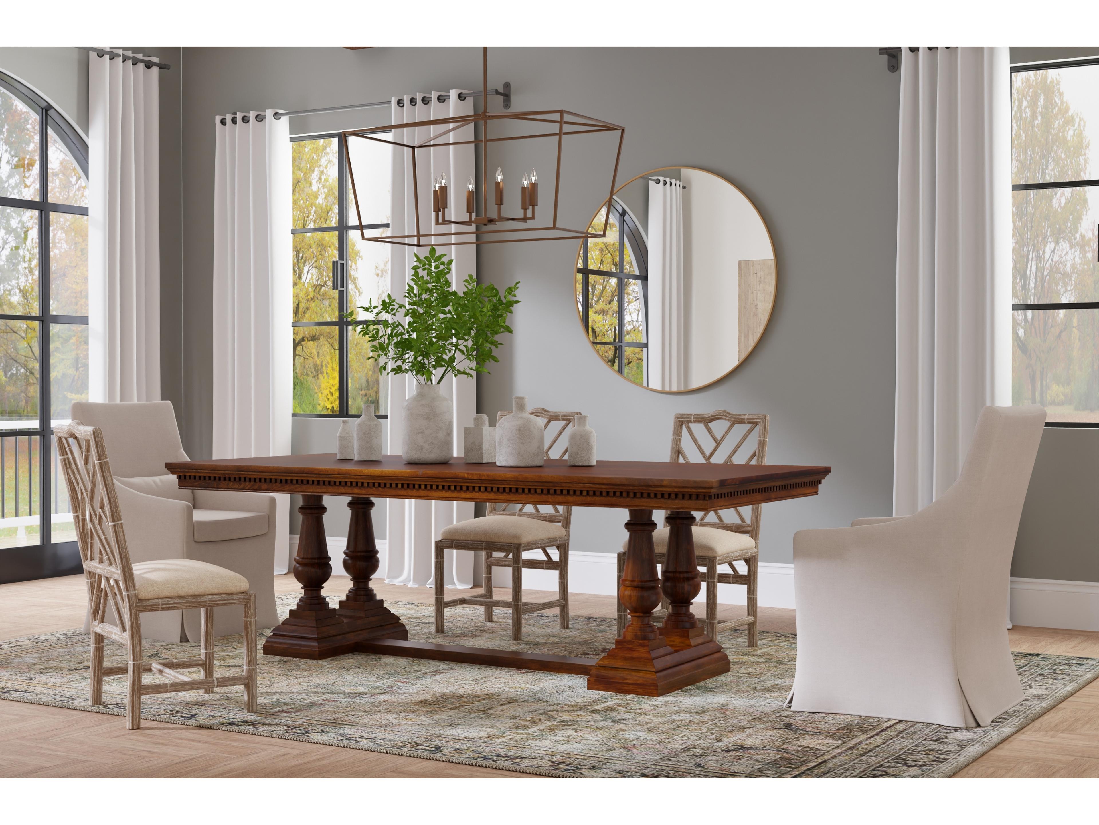 Sarreid Ltd Joshua Oak Wood Dining Room Set