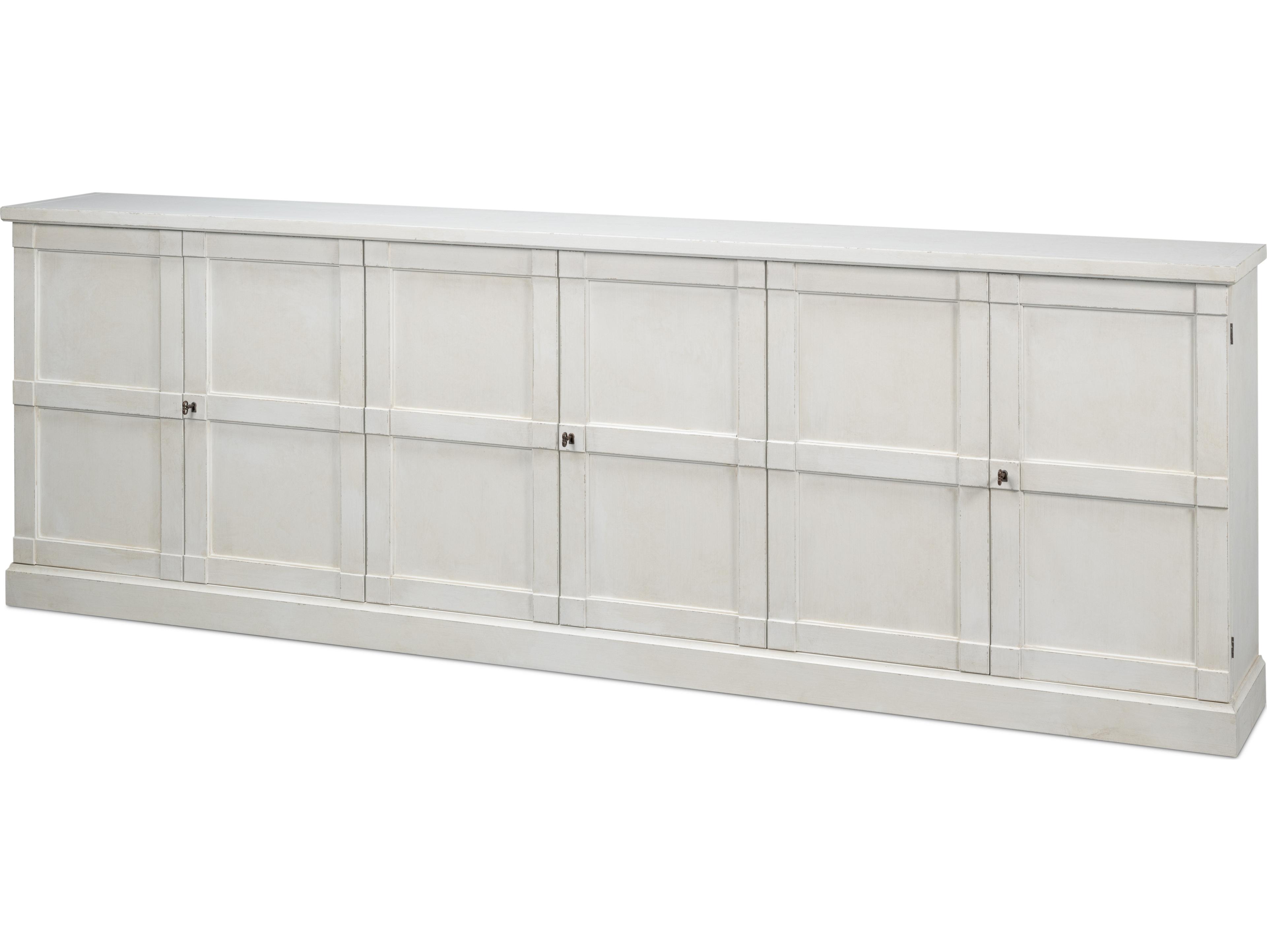 Sarreid Ltd Luciana 6 Dr Buffet 112" White Wood Dr