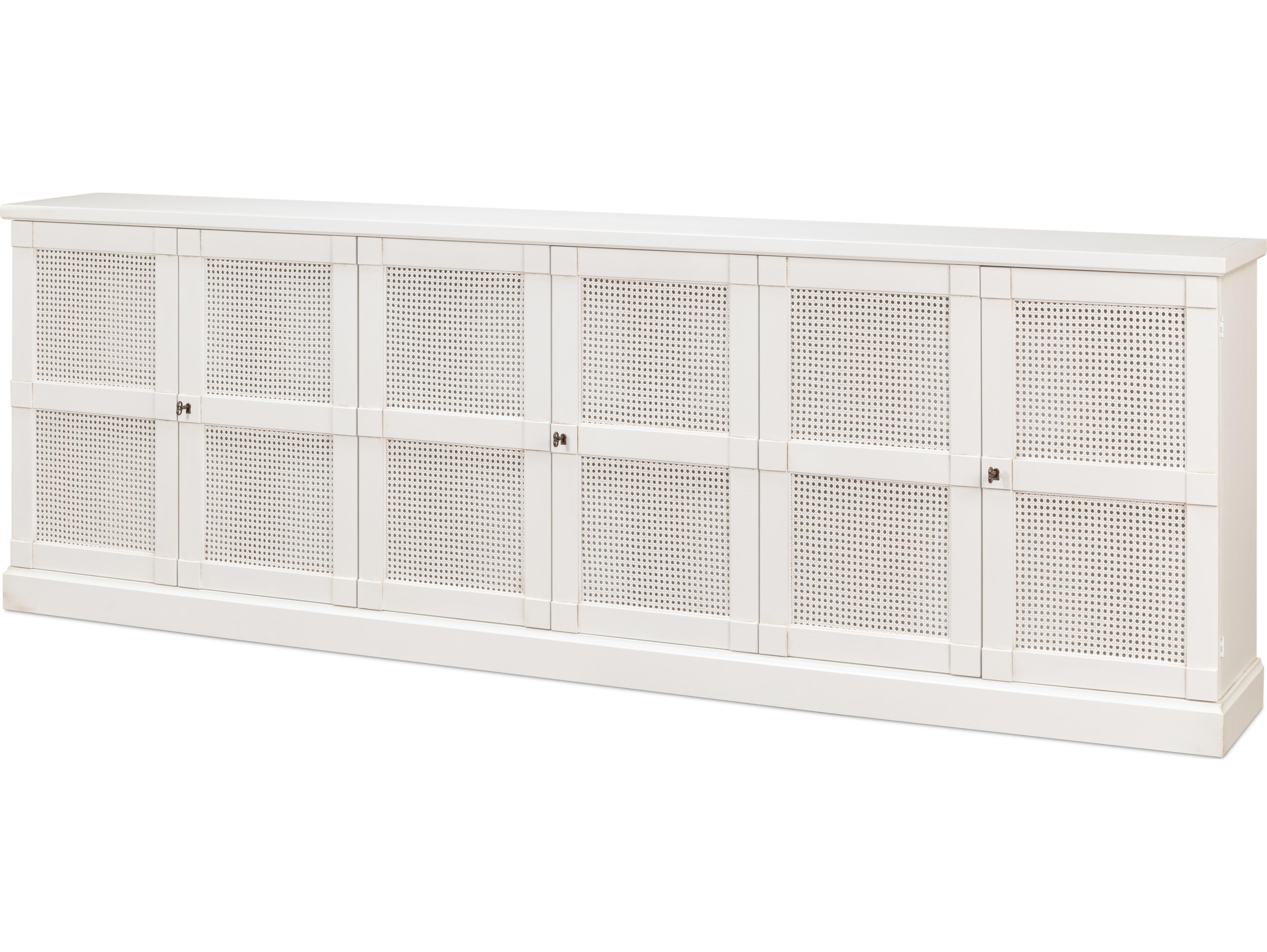 Sarreid Ltd Luciana 6 Cane Dr Buffet 112" Cortina White