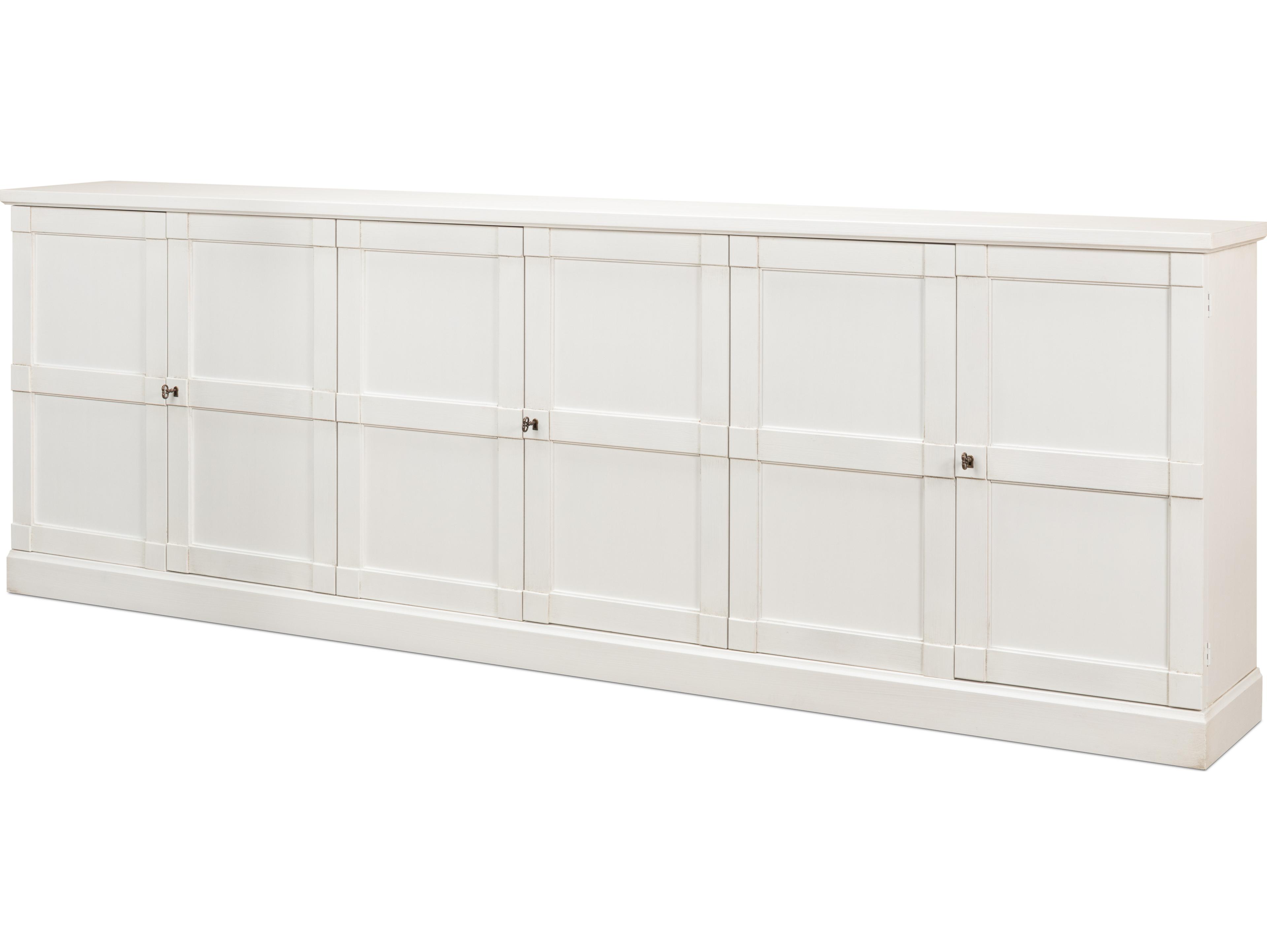 Sarreid Ltd Luciana 6 Wood Dr Buffet 112" Cortina White