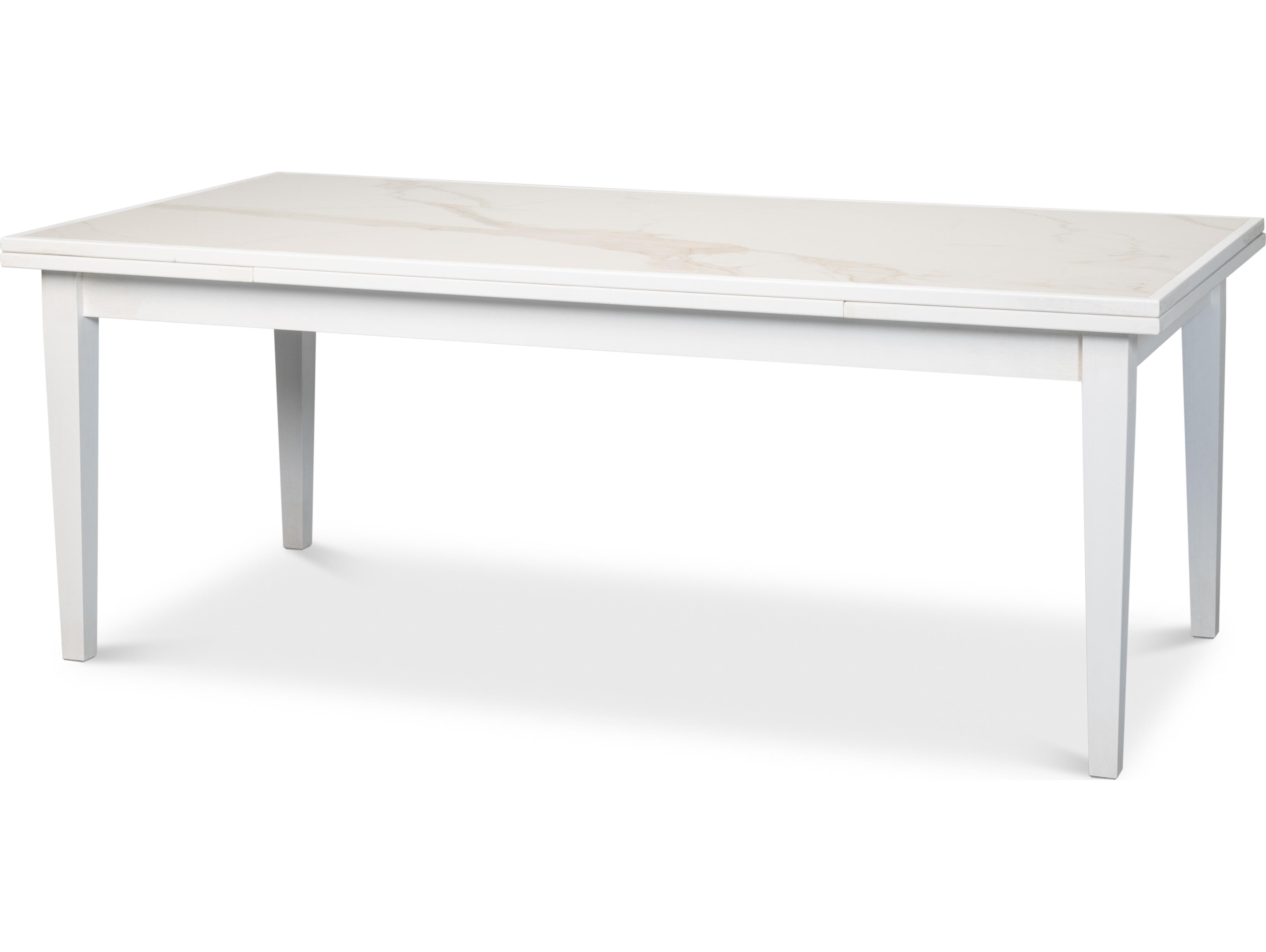 Sarreid Ltd Rectangular Extension Dining Table White