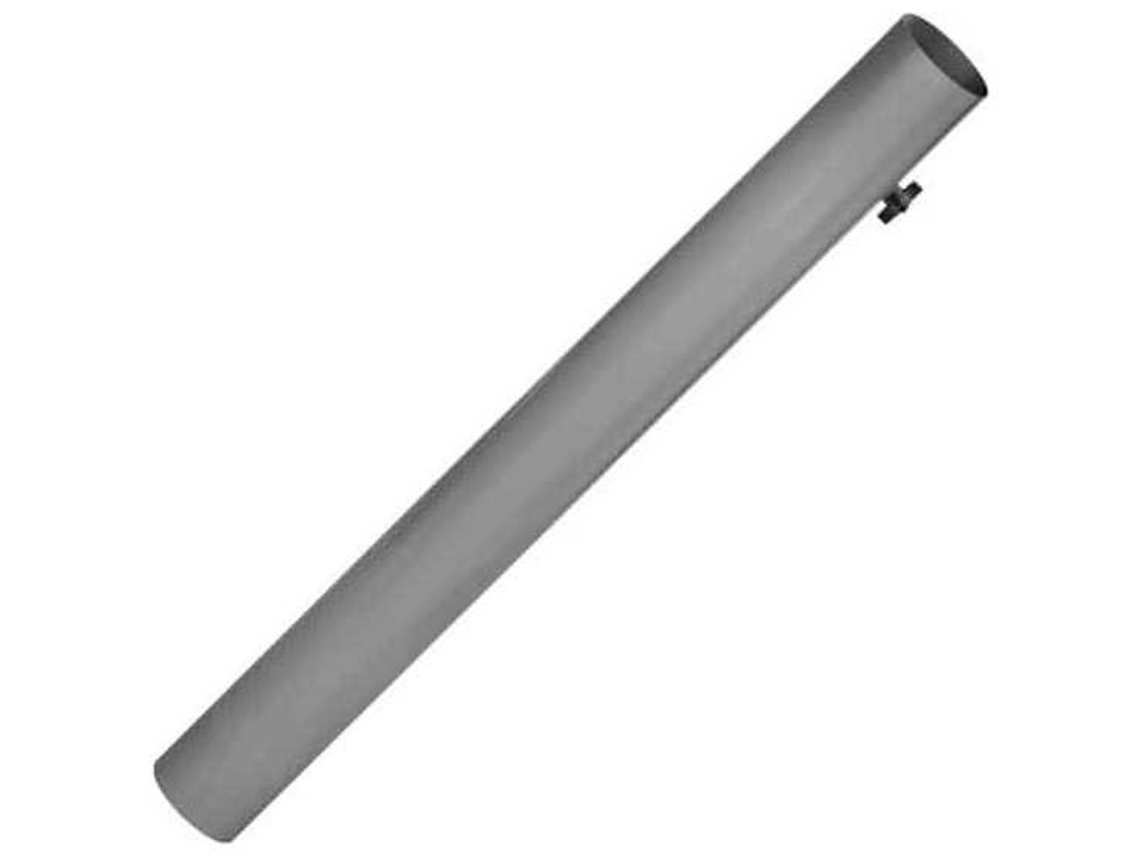 Decoscape Verona Aluminum Kessler Silver Large Round Bar Pole with Umbrella