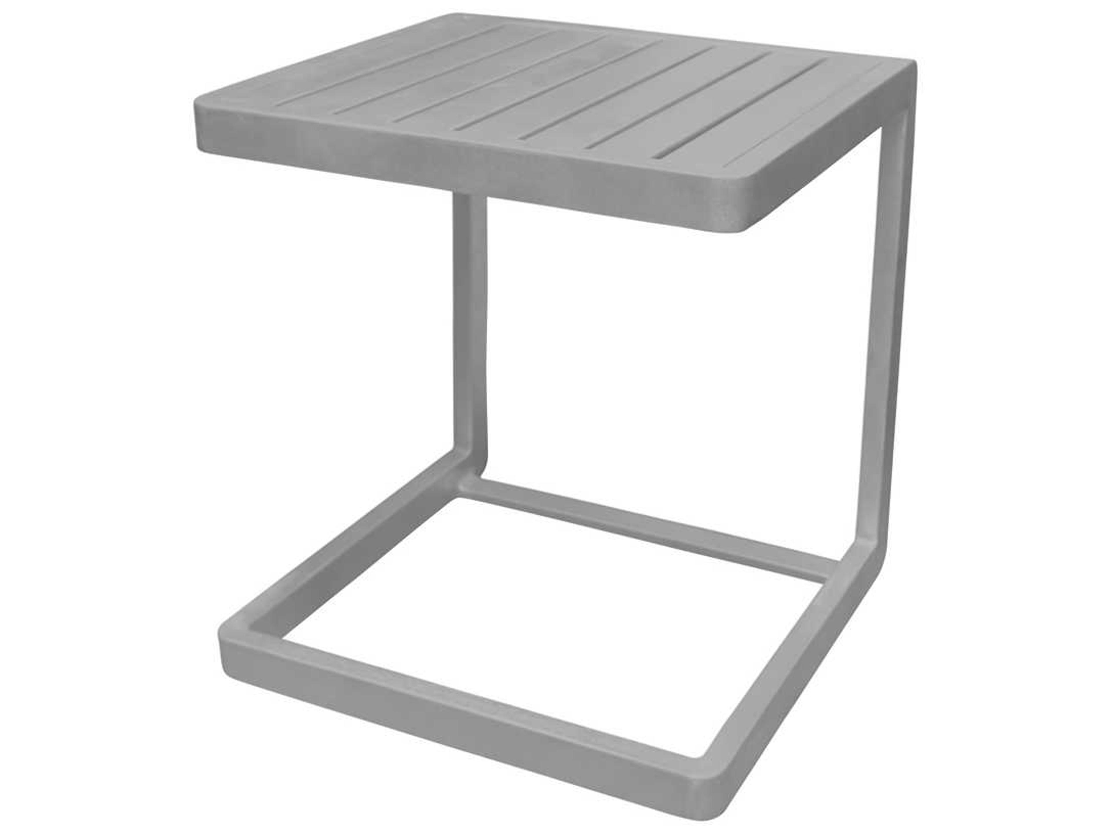 Decoscape Fusion Aluminum Square End Table