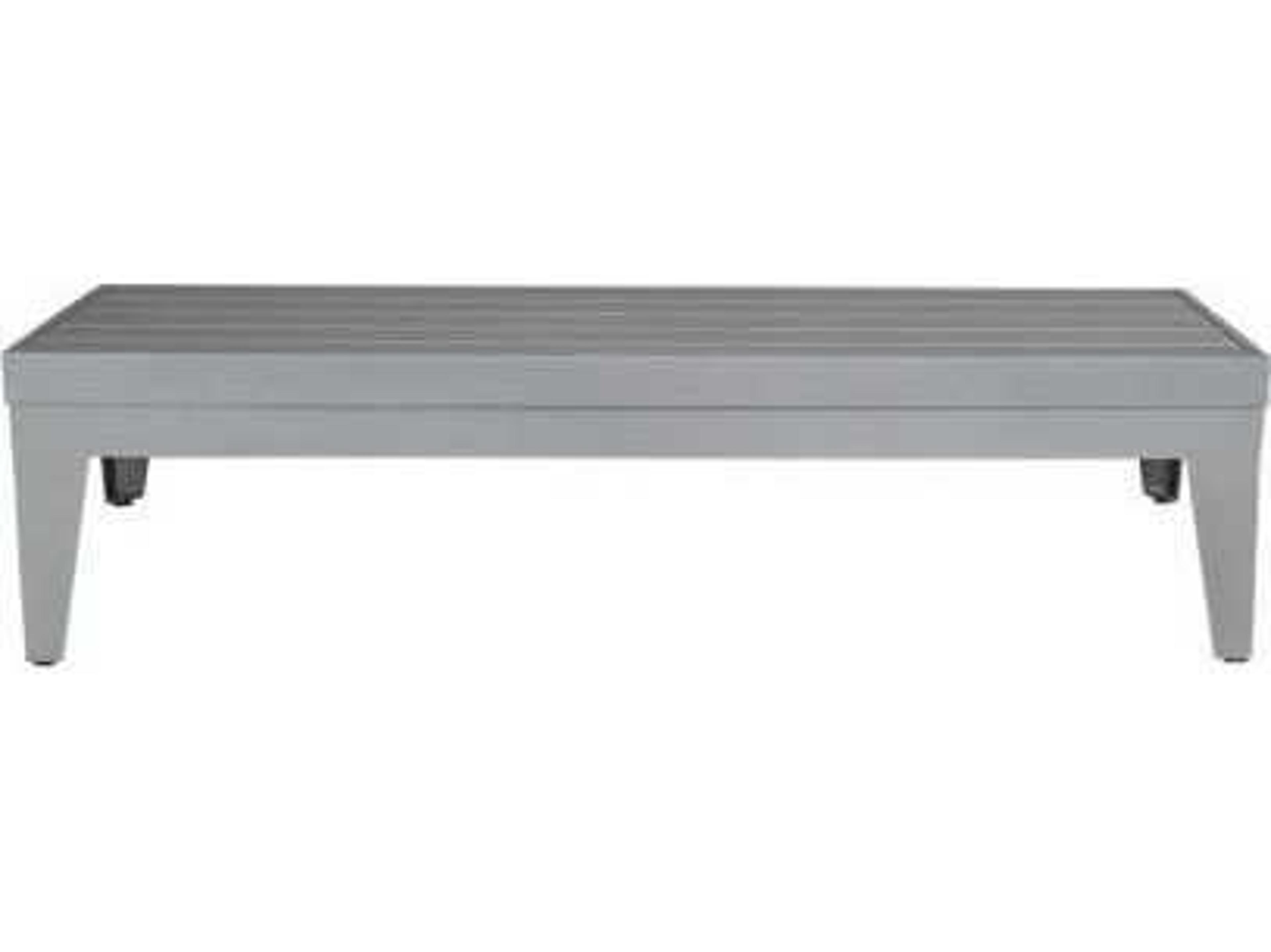 Decoscape South Beach Aluminum Small Rectangular Coffee Table