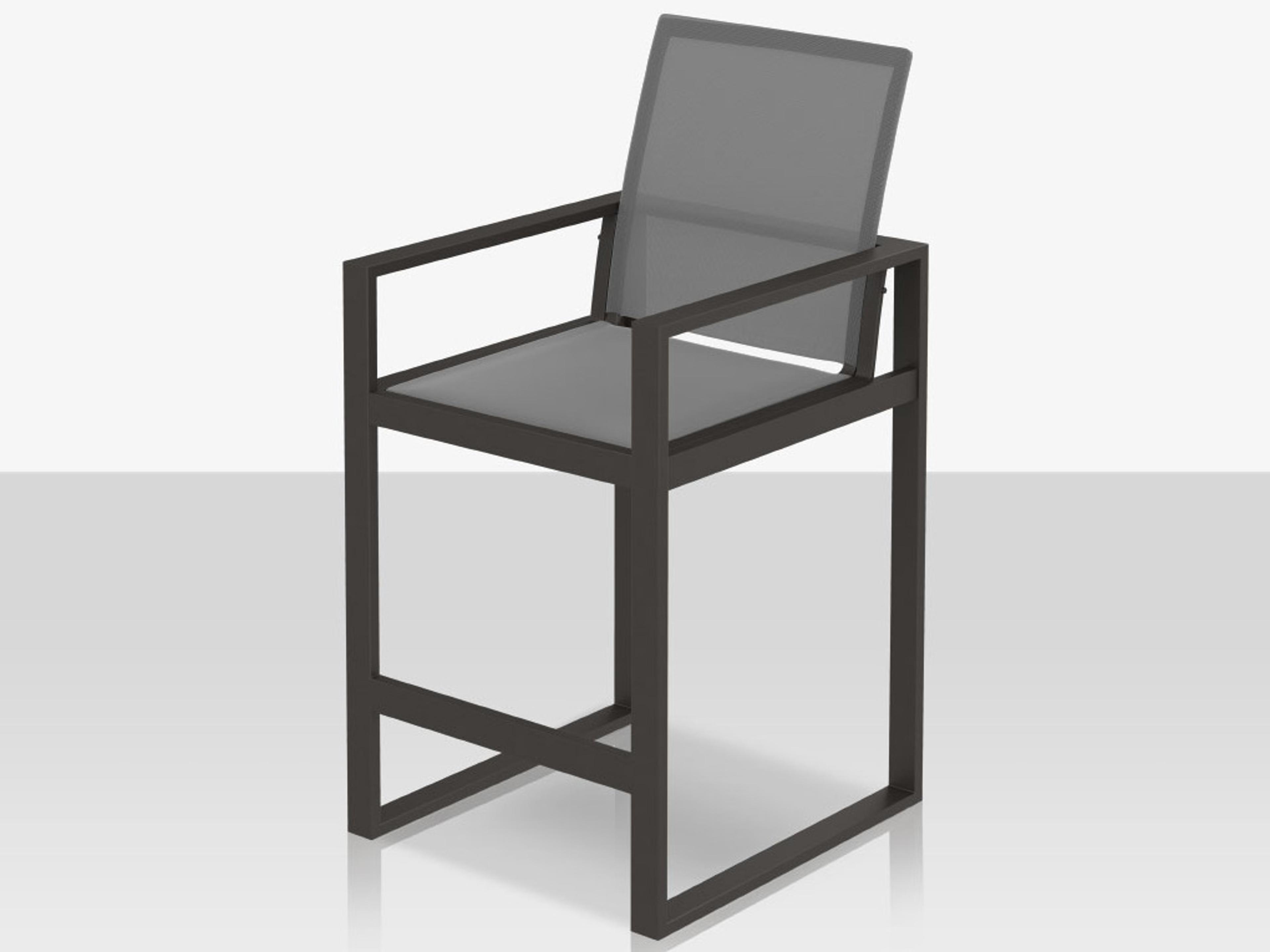 Decoscape Iconic Aluminum Sling Highback Bar Arm Chair