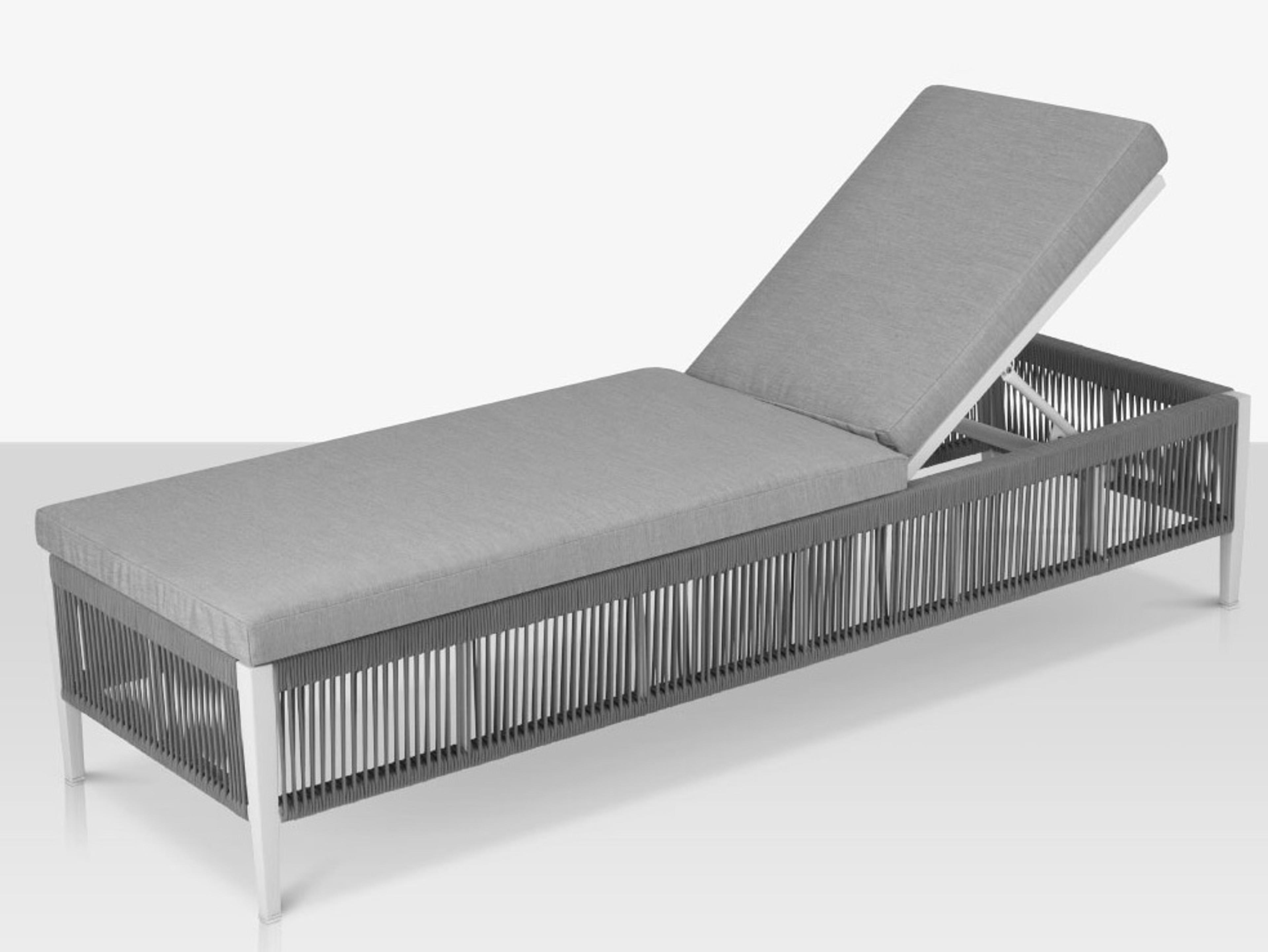 Decoscape Skye Aluminum Armless Chaise Lounge