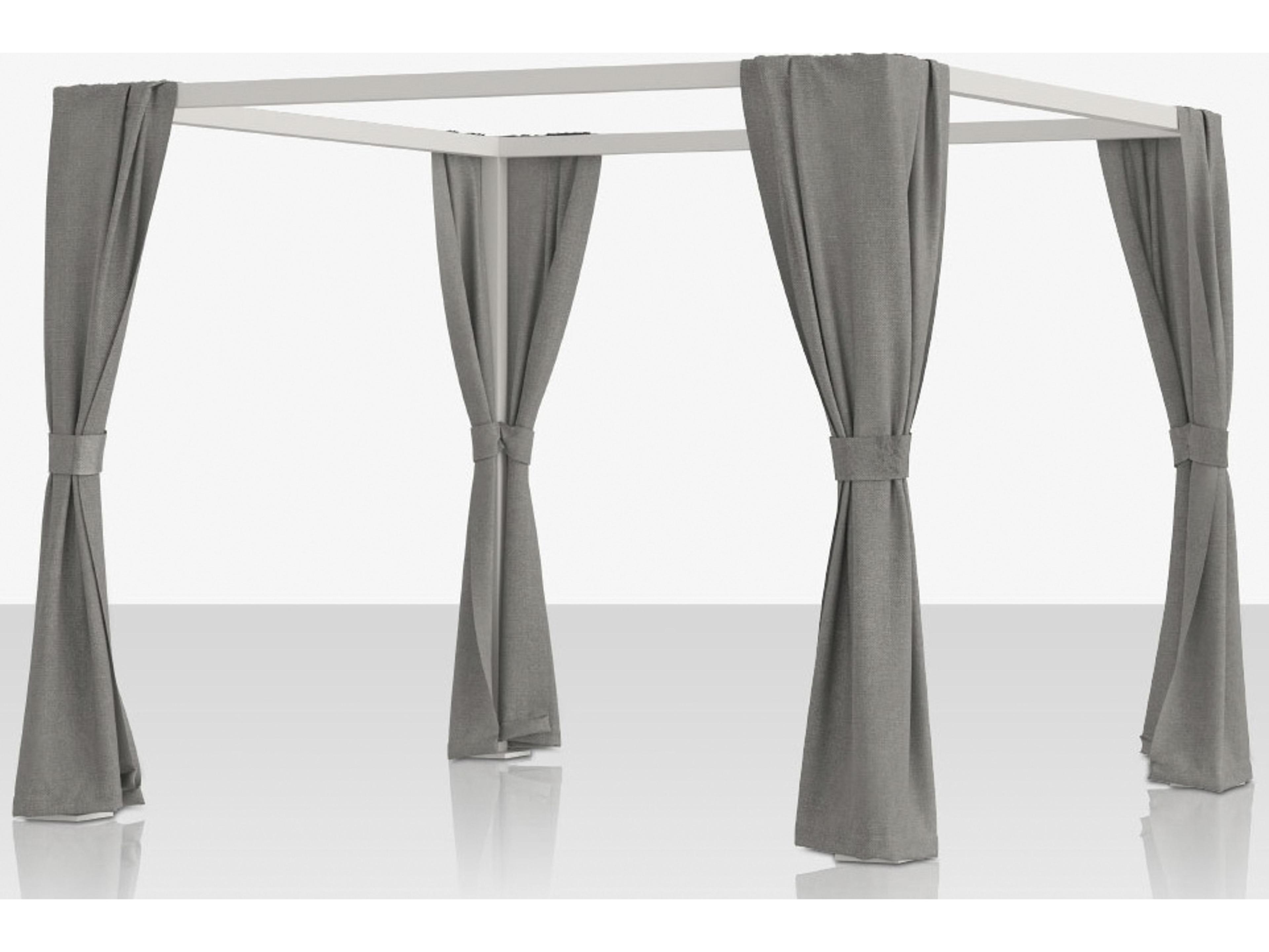 Decoscape Breeze Aluminum Cabana 15' x 10' Optional Decorative Corner Curtains