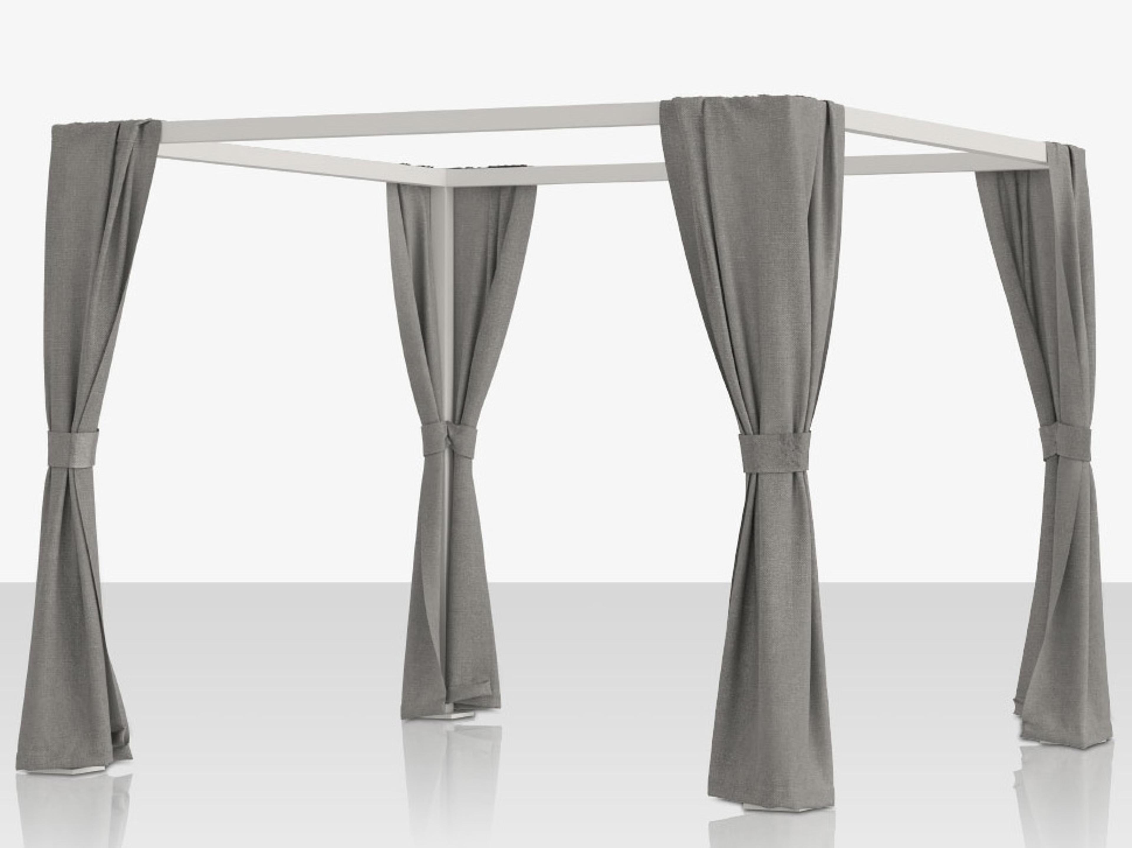 Decoscape Breeze Cabana 15' Decorative Corner Curtains - Non-Functional