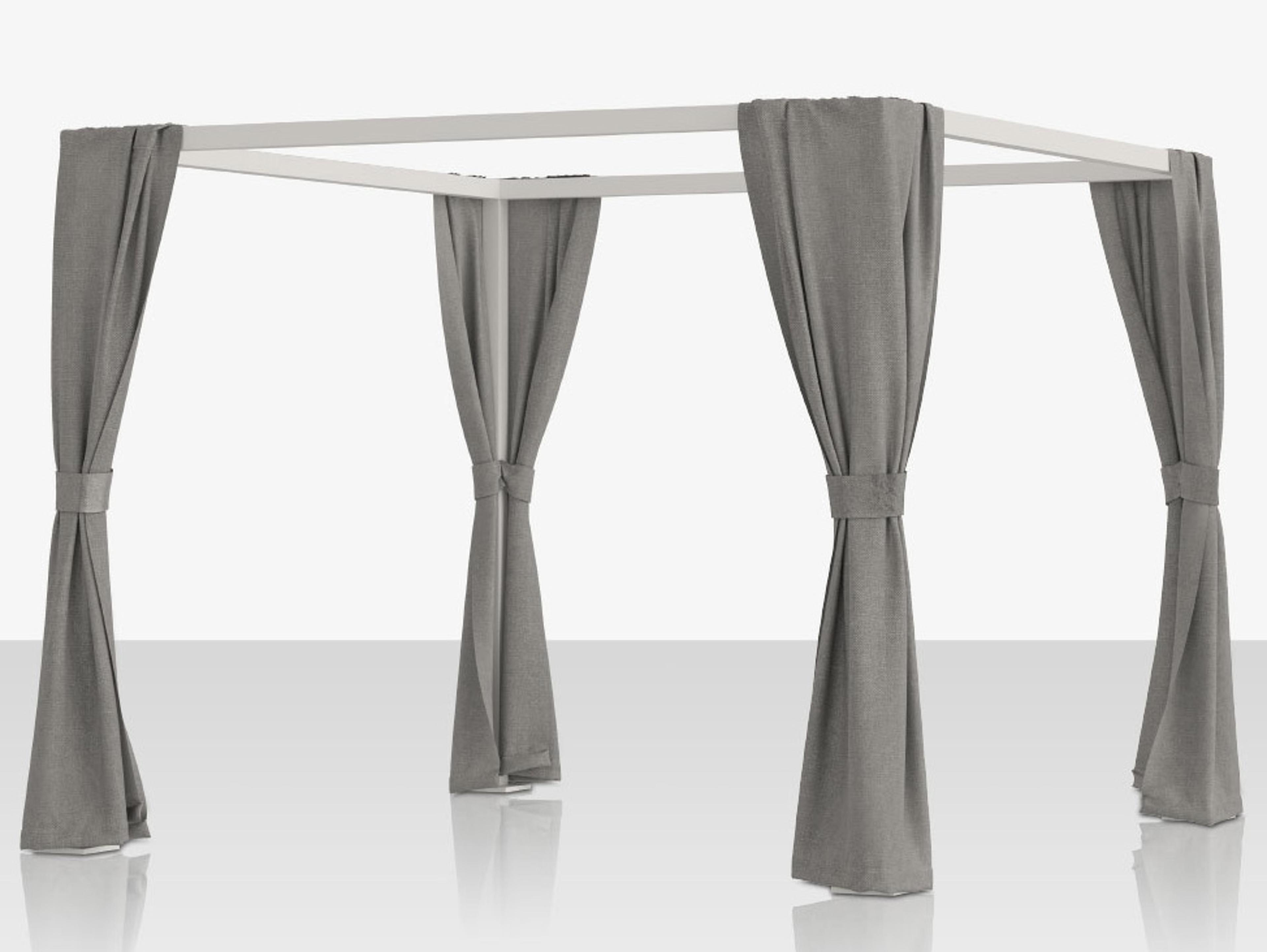 Decoscape Breeze Cabana 8' Decorative Corner Curtains - Non-Functional