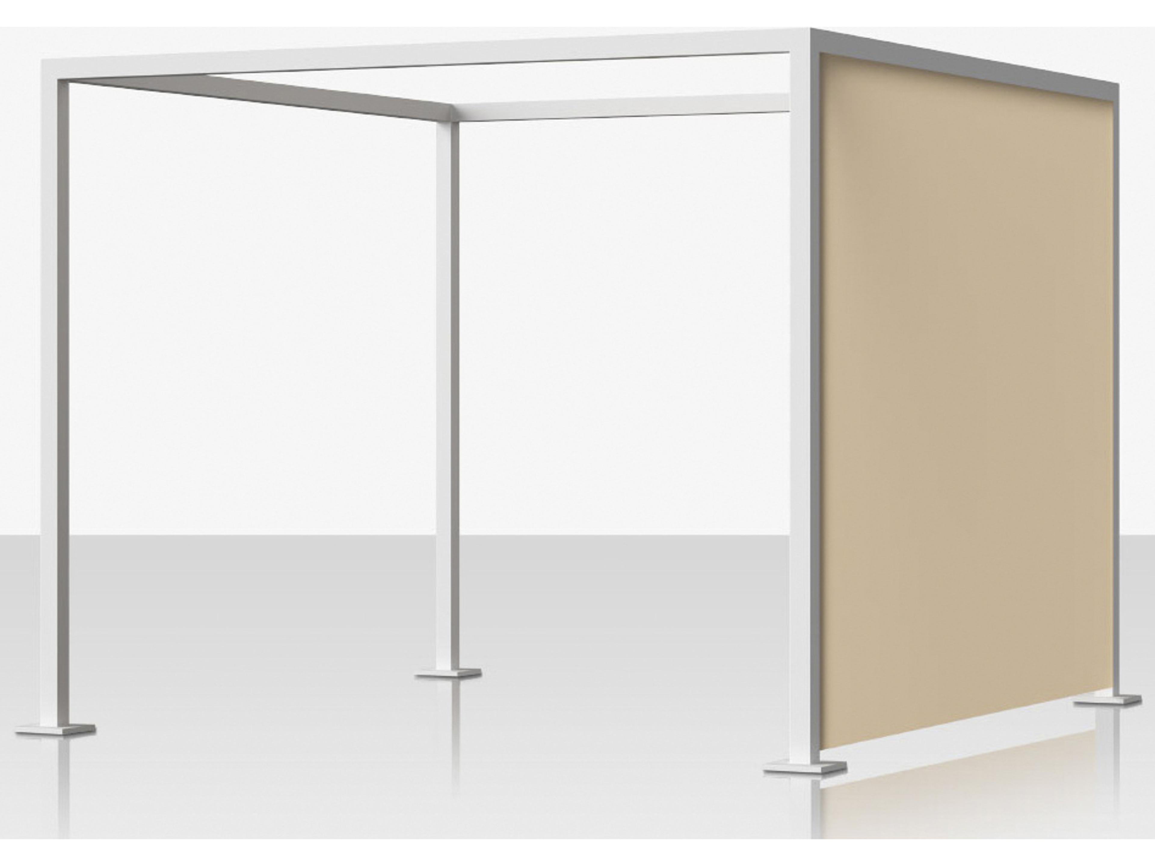 Decoscape Breeze Aluminum Cabana 15' x 10' Optional Right Side Privacy Panel