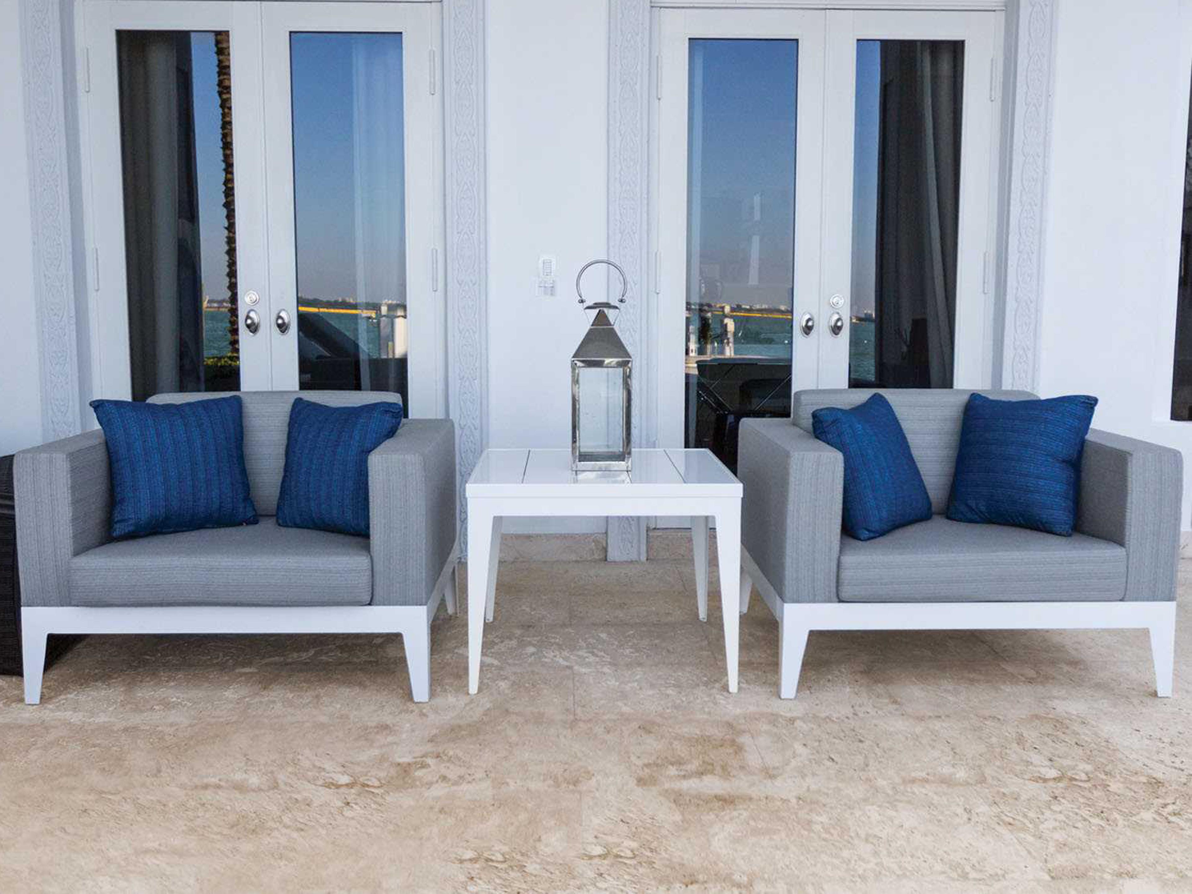 Decoscape South Beach Aluminum Cushion Lounge Set