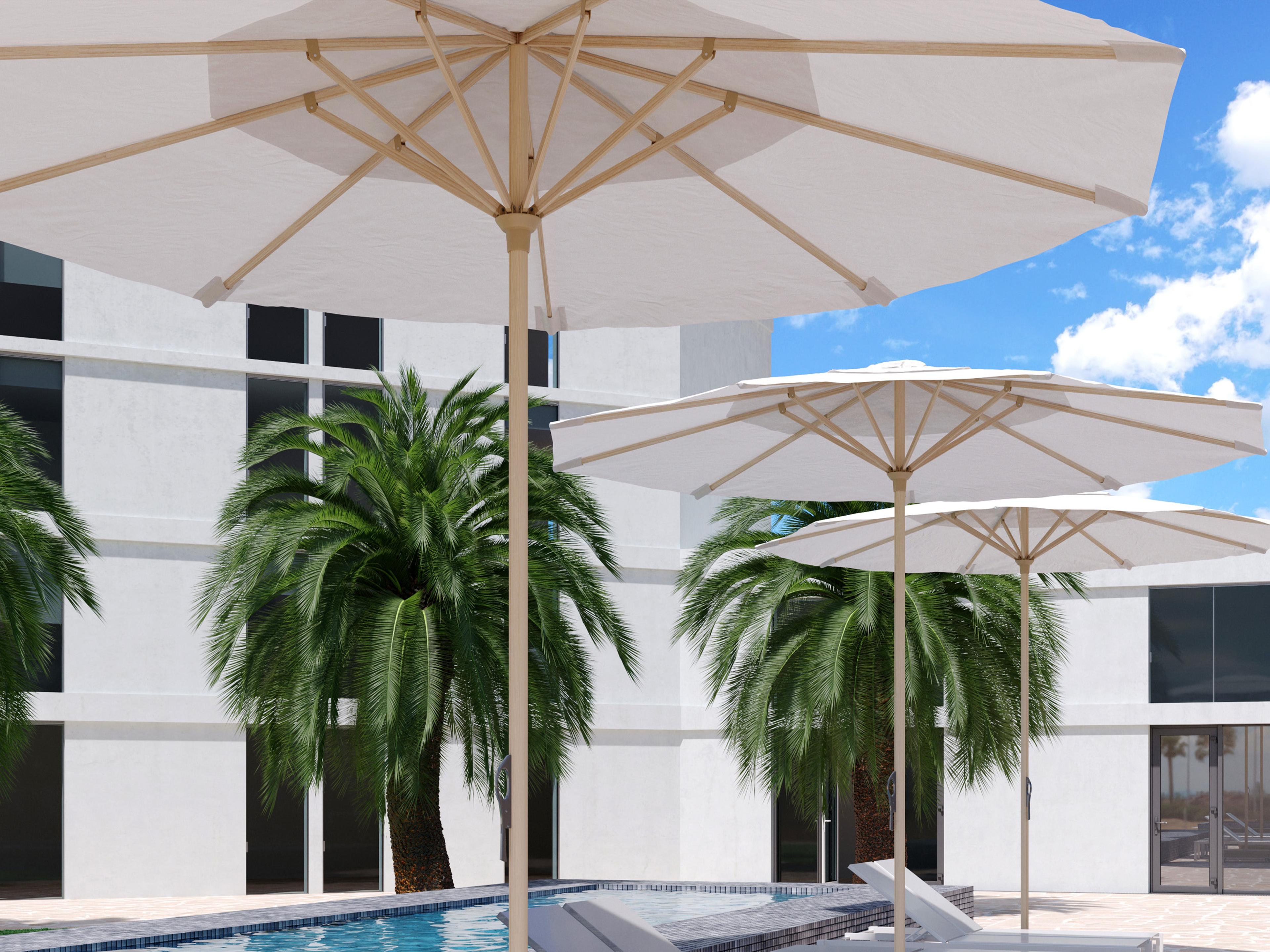 Decoscape The Grand 13 Foot Square Umbrella Set
