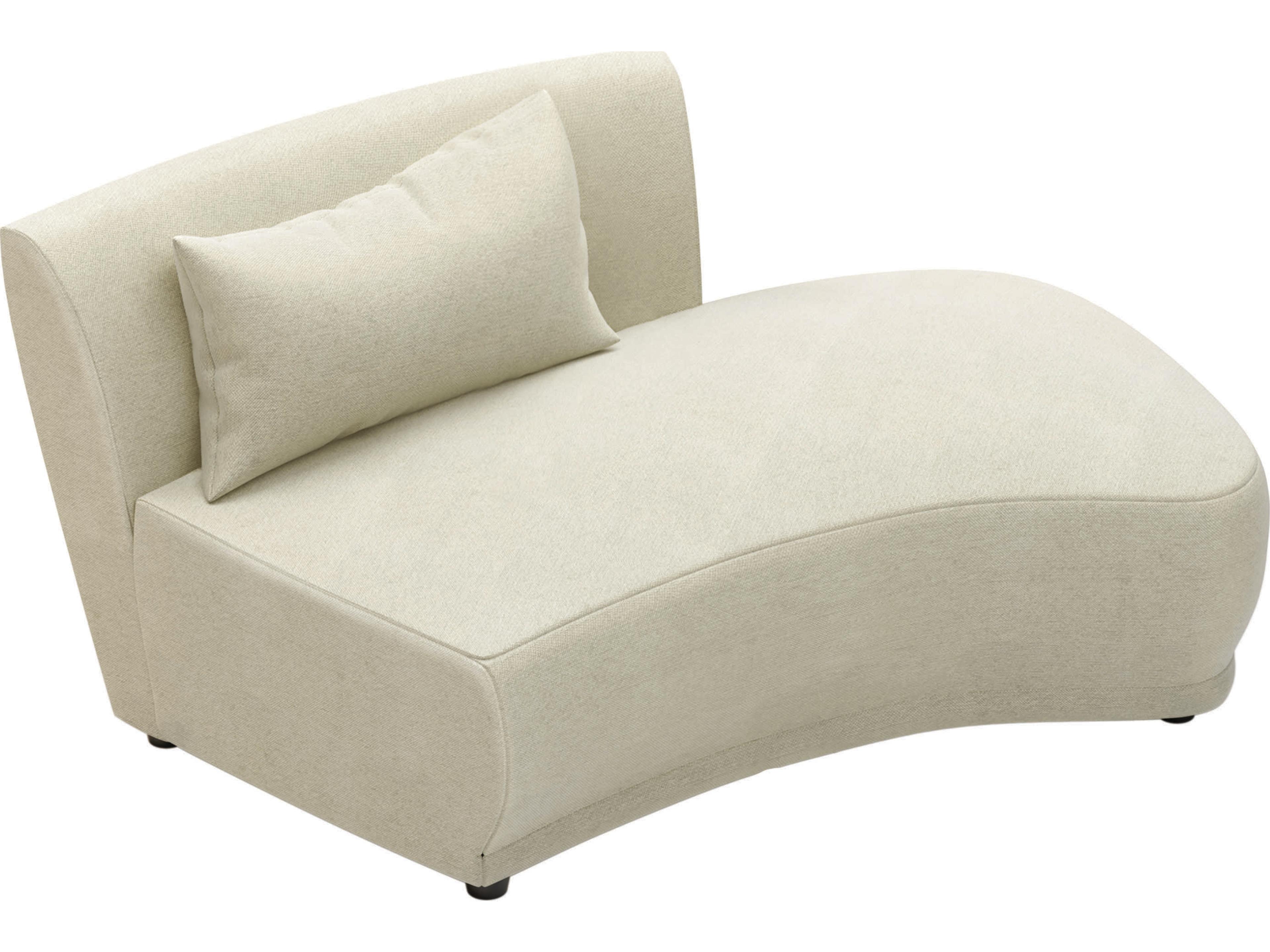 Seasonal Living Fizz Sunbelievable™ Cove Pearl Grand Royal Modular Outdoor Patio Loveseat With Right Side Bumper