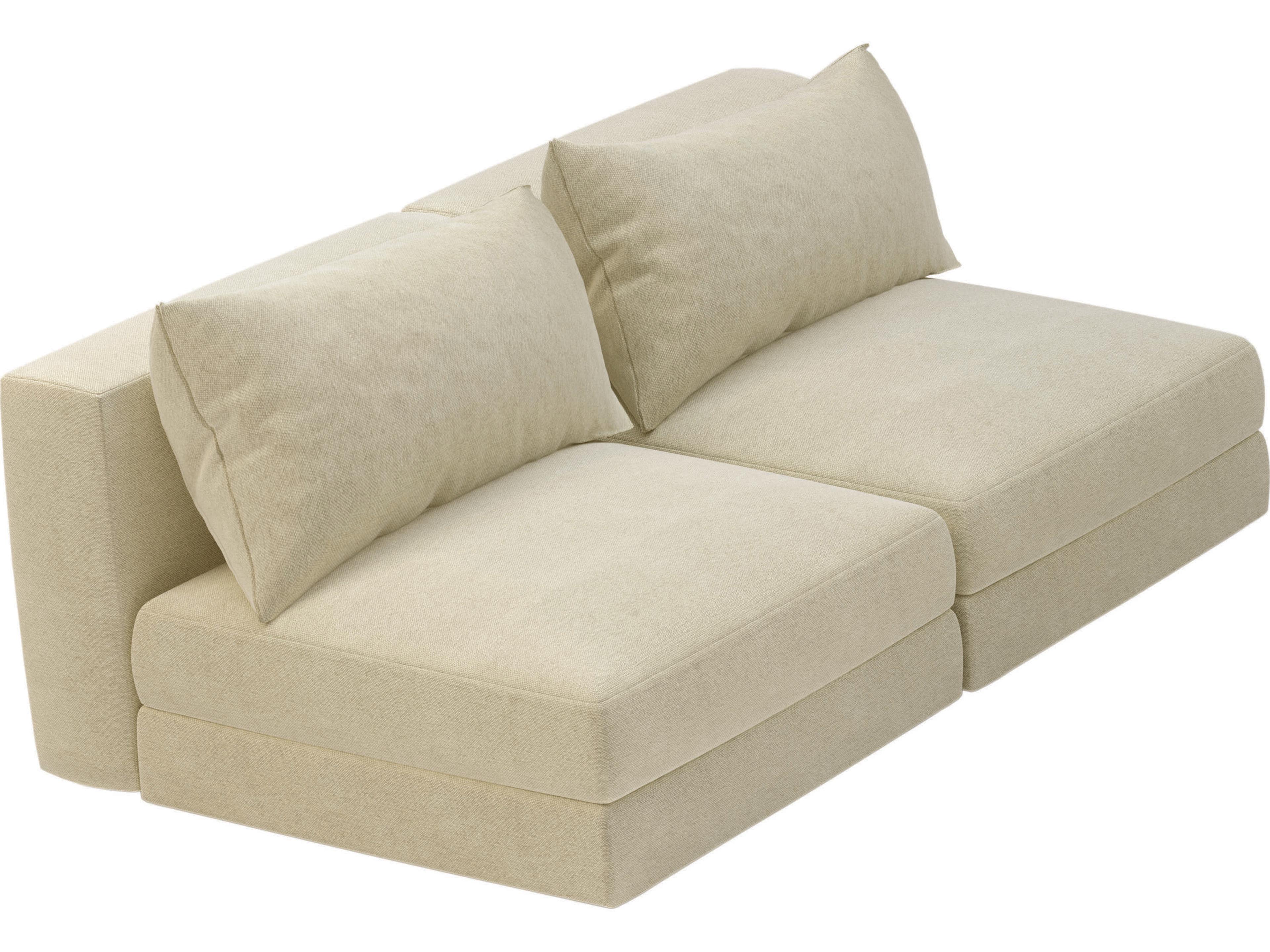 Seasonal Living Fizz Sunbelievable™ Cove Pearl Julep Modular Outdoor Loveseat