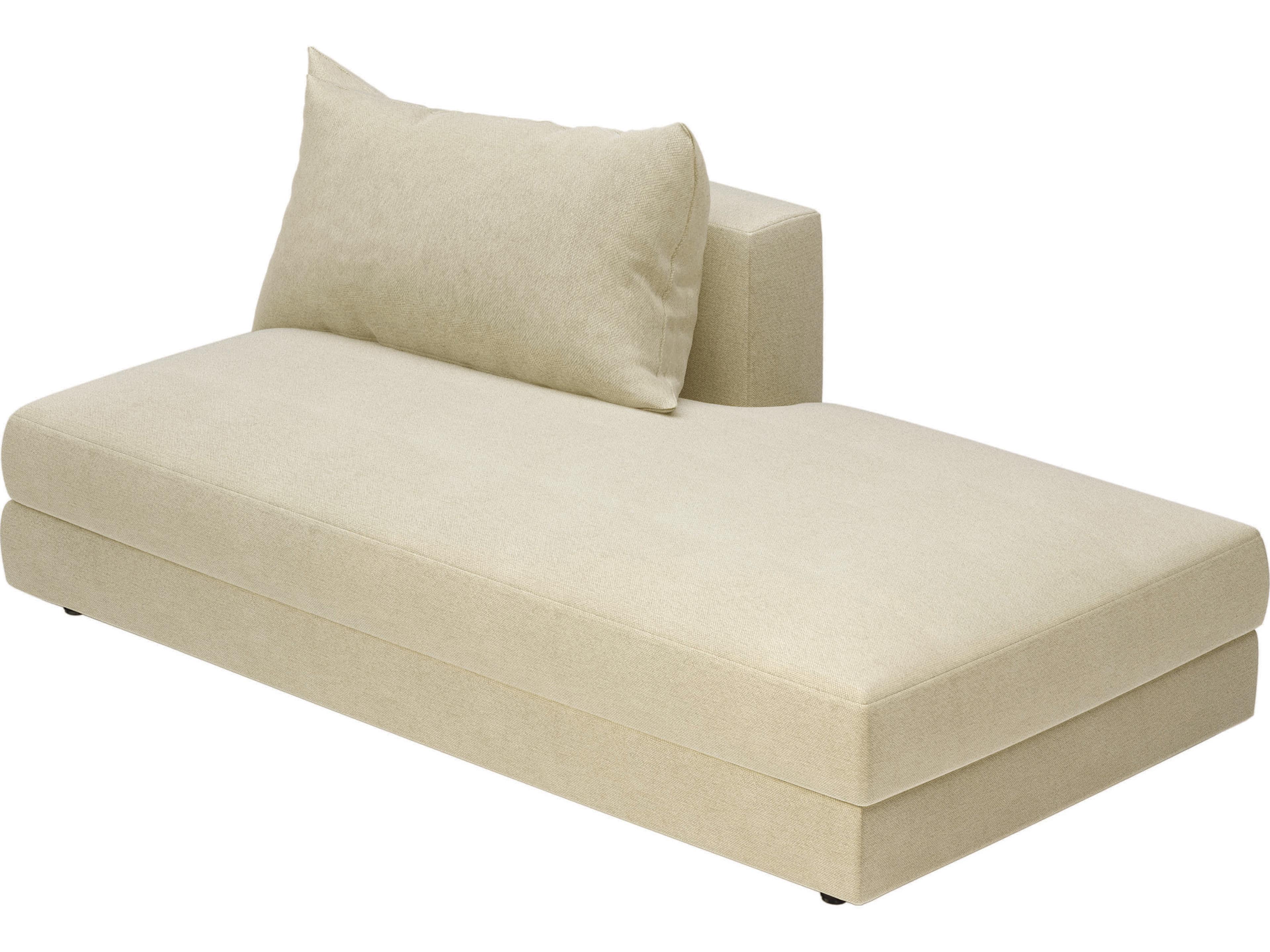 Seasonal Living Fizz Sunbelievable™ Cove Pearl Julep Modular Patio Loveseat with Right Side Bumper