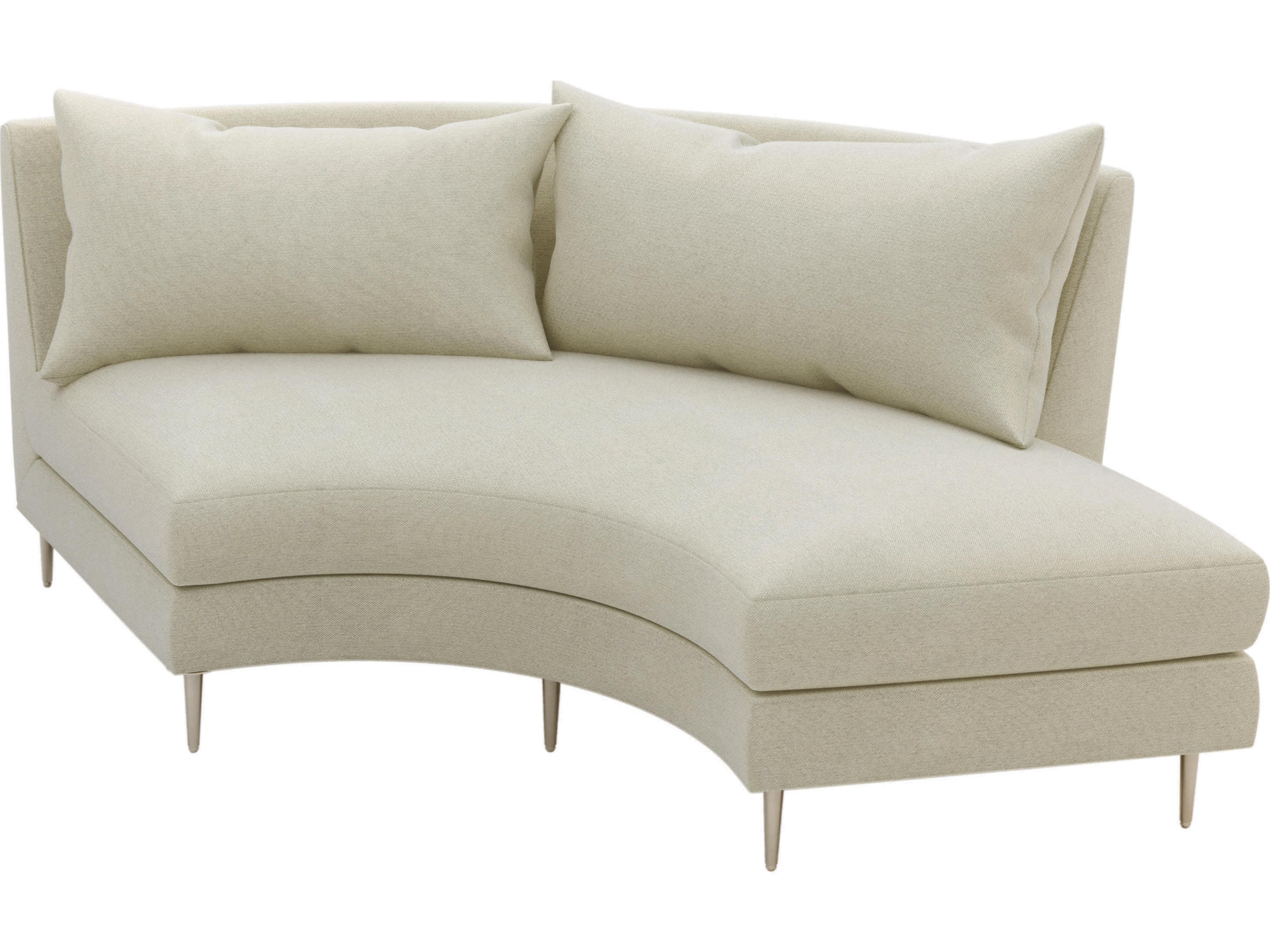 Seasonal Living Fizz Sunbelievable™ Cove Pearl Mimosa Tropicale Right Side Modular Outdoor Sofa With Bumper