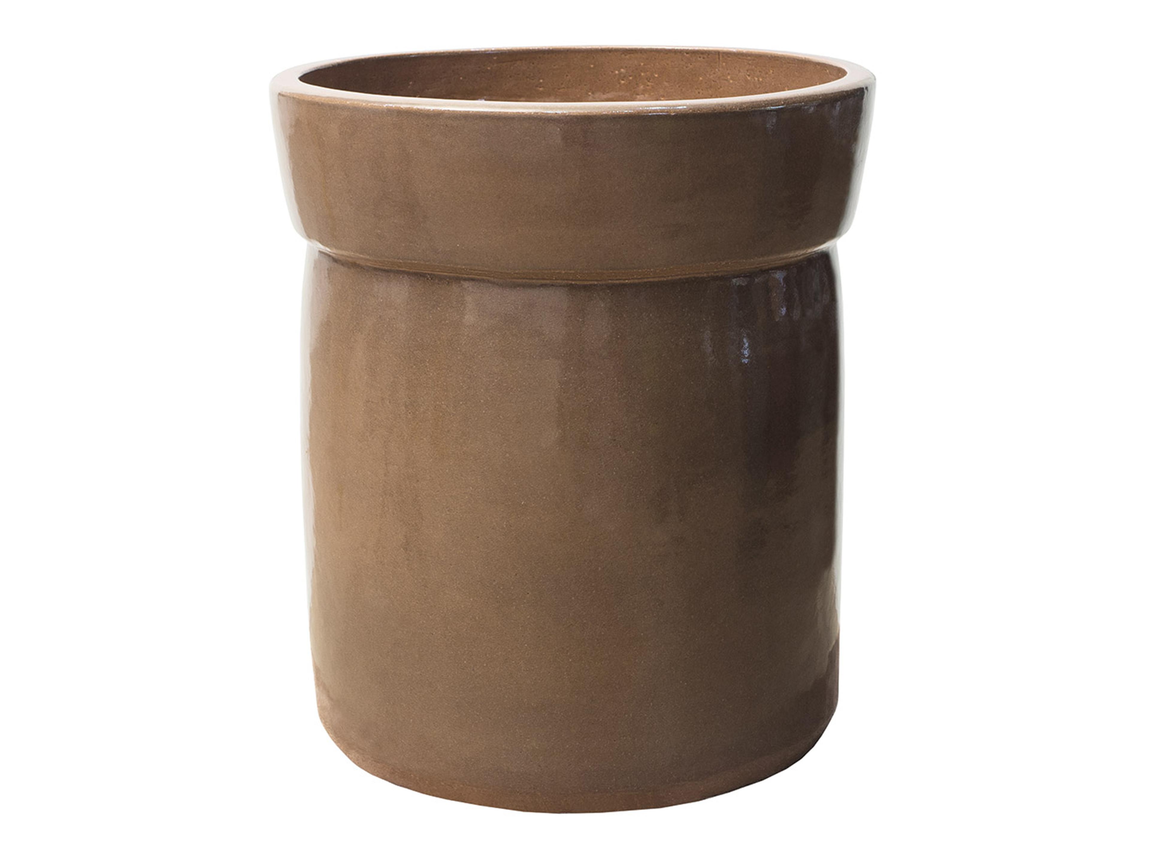 Seasonal Living Ceramic Taupe Planter