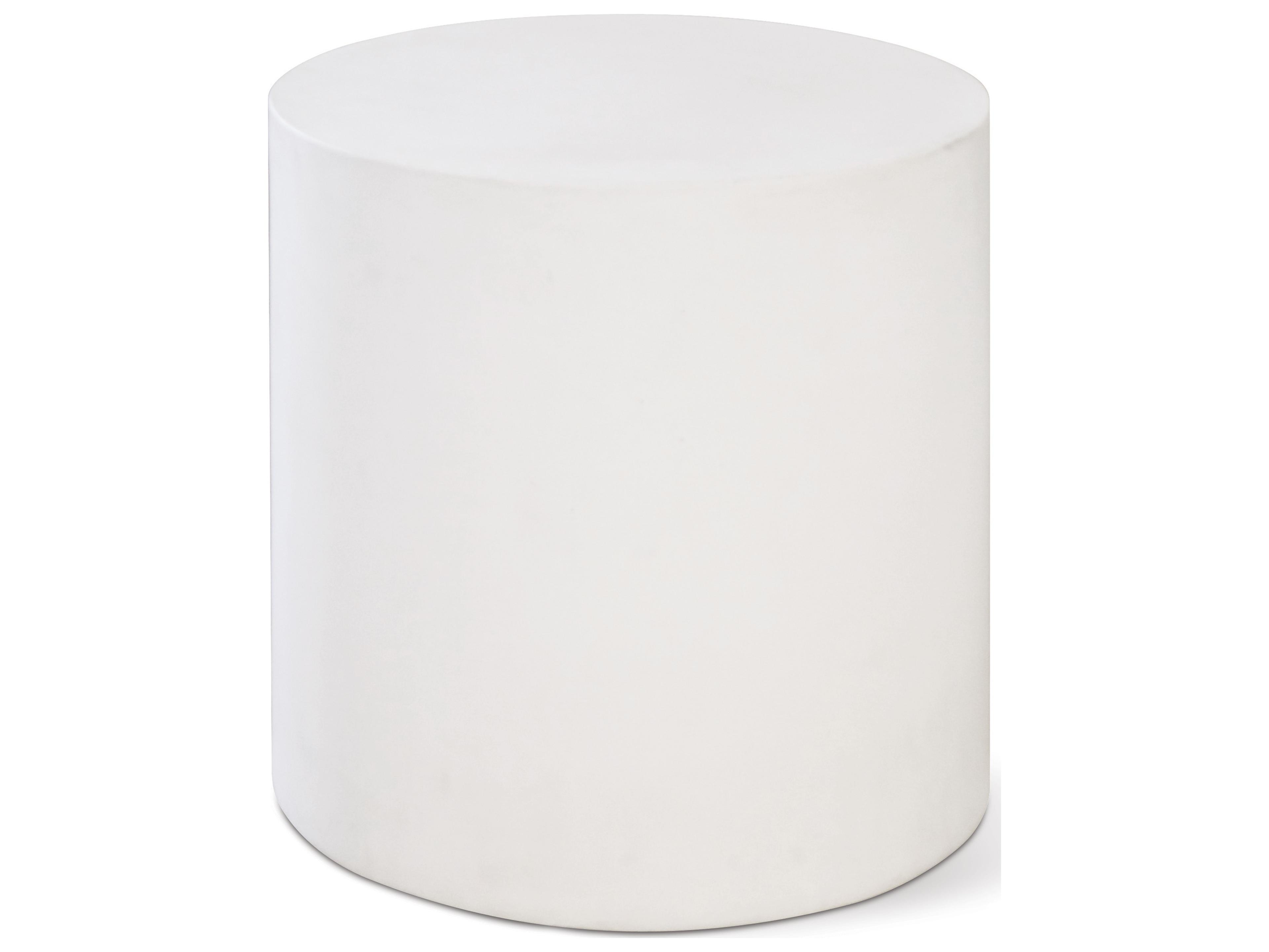 Seasonal Living Perpetual Ivory White Bill Round Accent Table