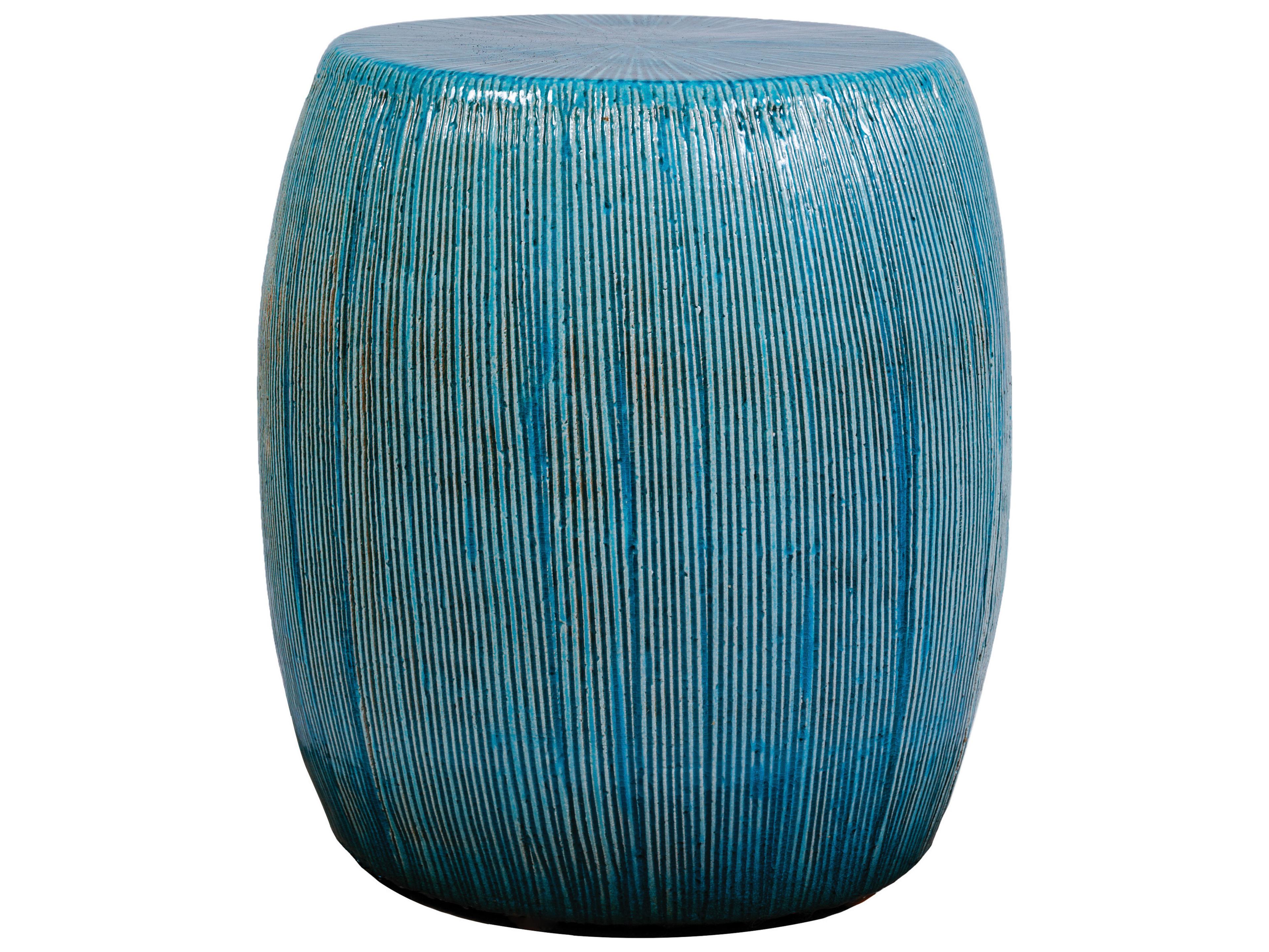 Seasonal Living Ceramics Aquamarine Texture Gloss Ceramic Dining Chair