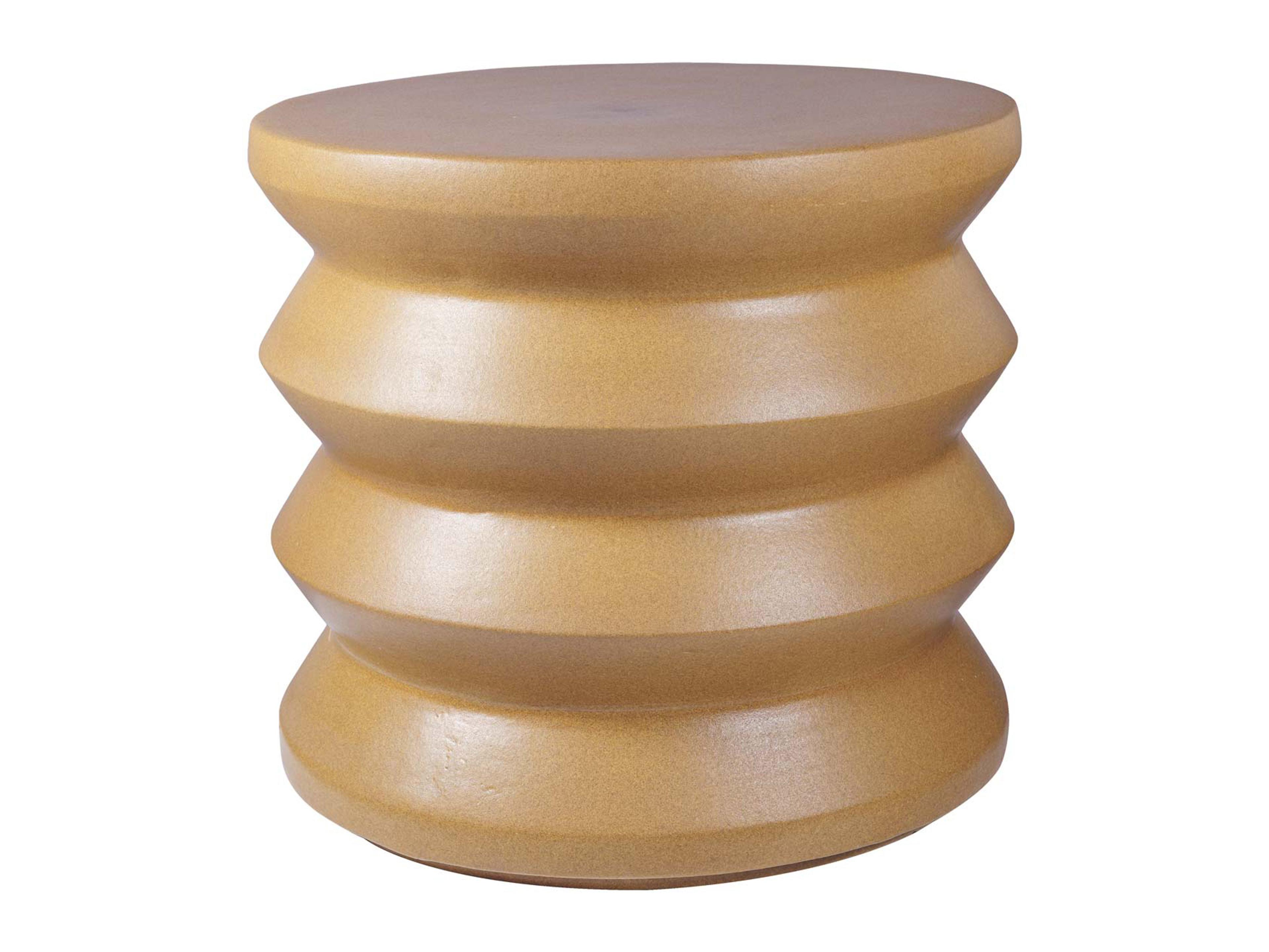 Provenance Signature Ceramic Round End Table