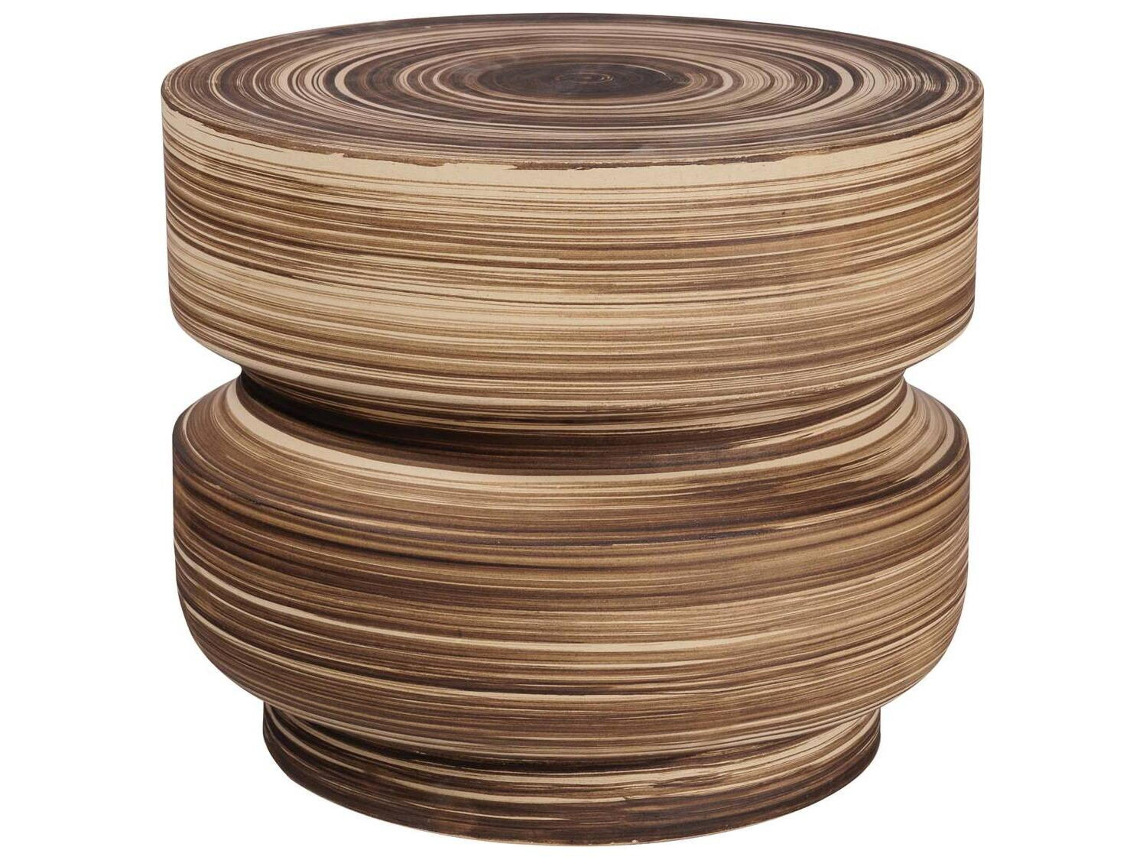 Seasonal Living Provenance Signature Ceramic Ottoman