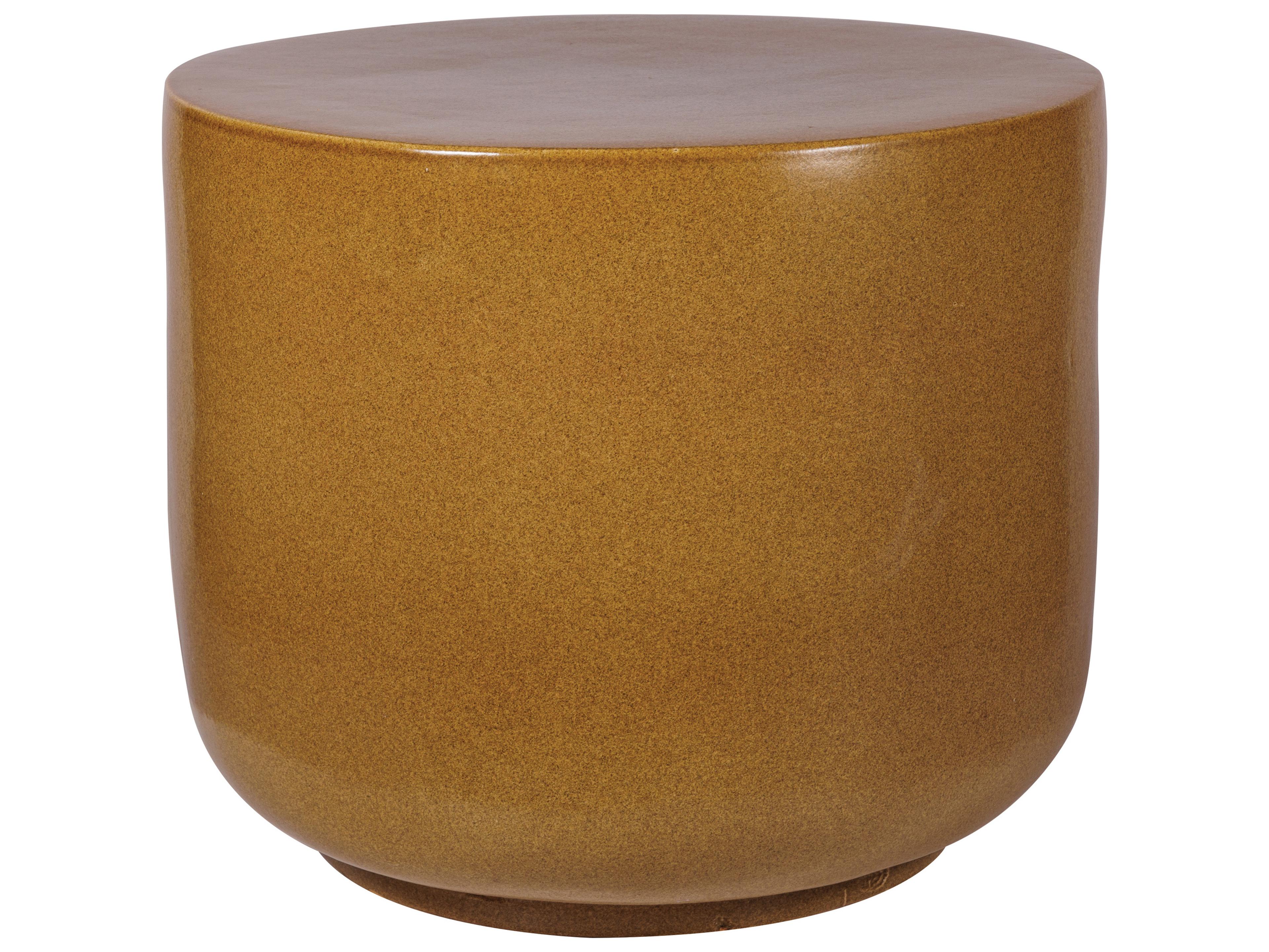 Provenance Signature Ceramic Round End Table