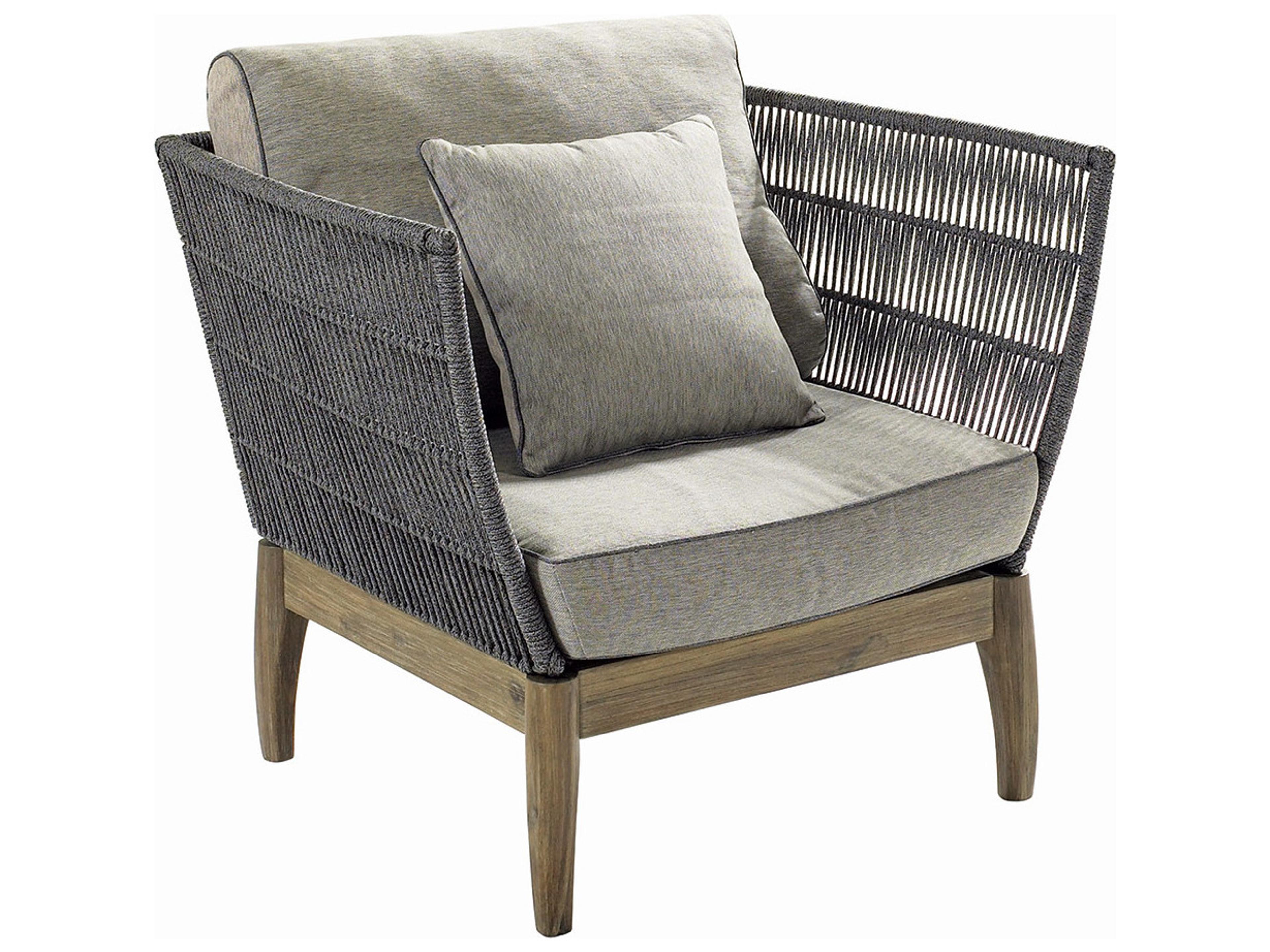 Seasonal Living Explorer Mixed Grey Acacia Wood Wings Patio Lounge Chair Set of 2