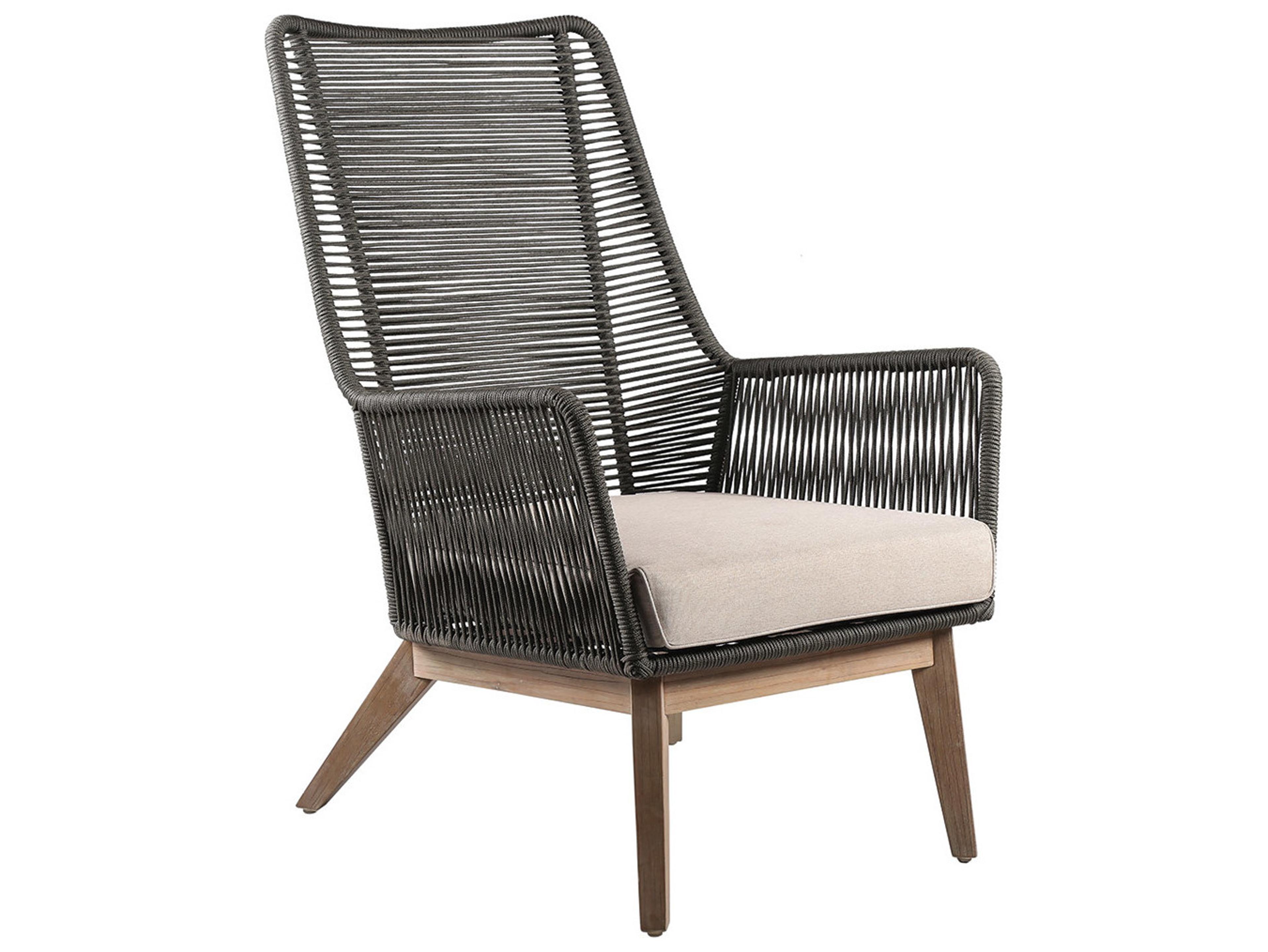 Seasonal Living Explorer Mixed Grey Acacia Wood Marco Polo Outdoor Lounge Chair